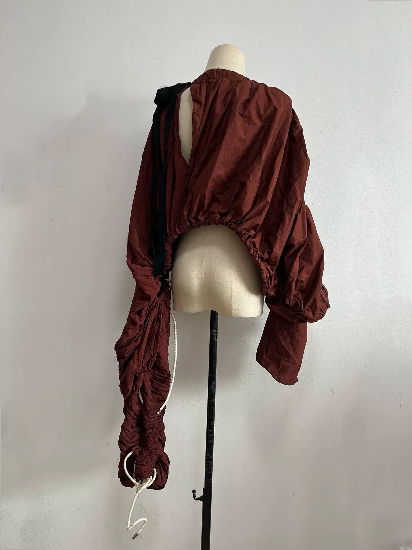 Marni Marni 2017 SS Drawstring Ruffled Top Size S / US 4 / IT 40 - 2 Thumbnail