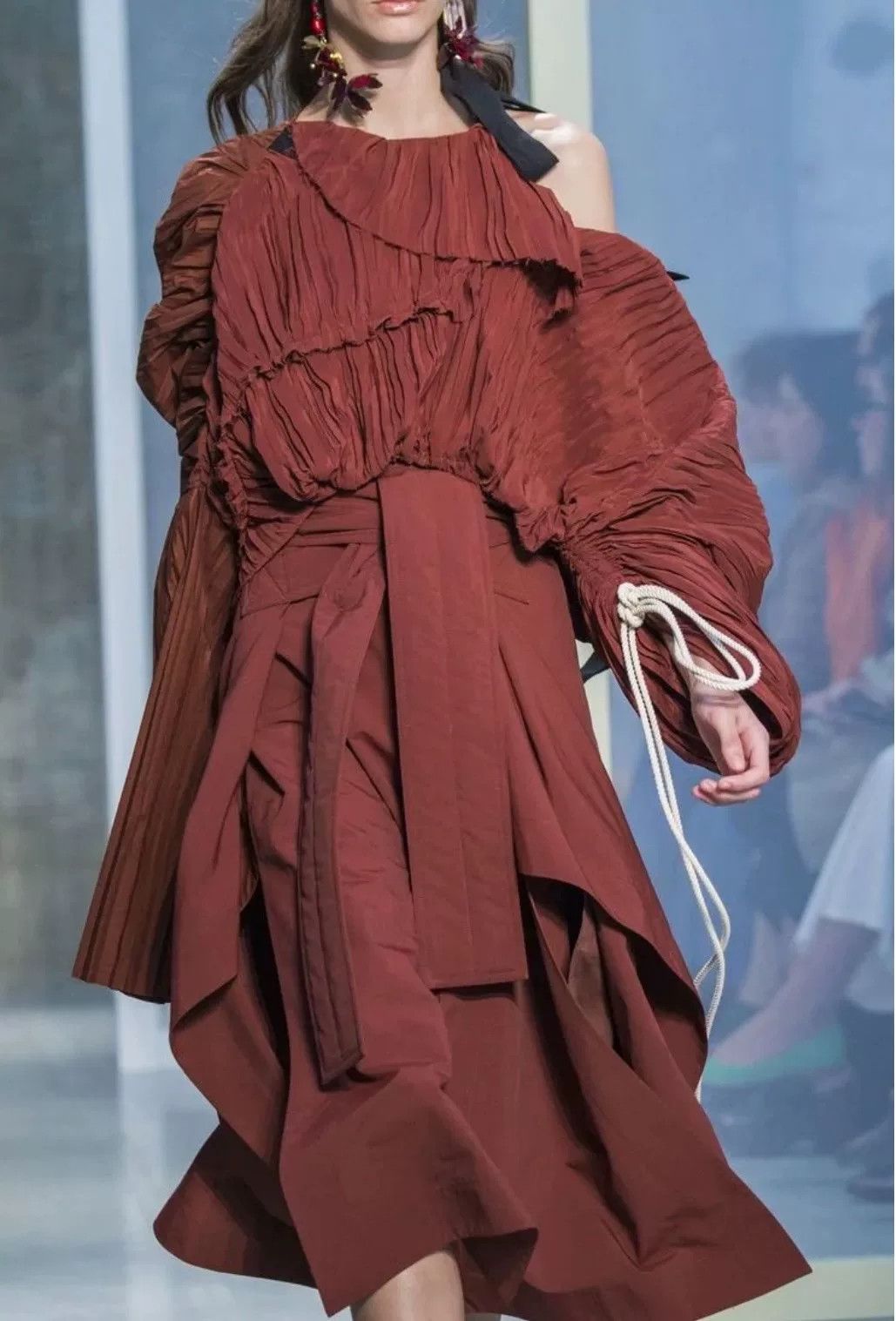 Marni Marni 2017 SS Drawstring Ruffled Top Size S / US 4 / IT 40 - 7 Thumbnail