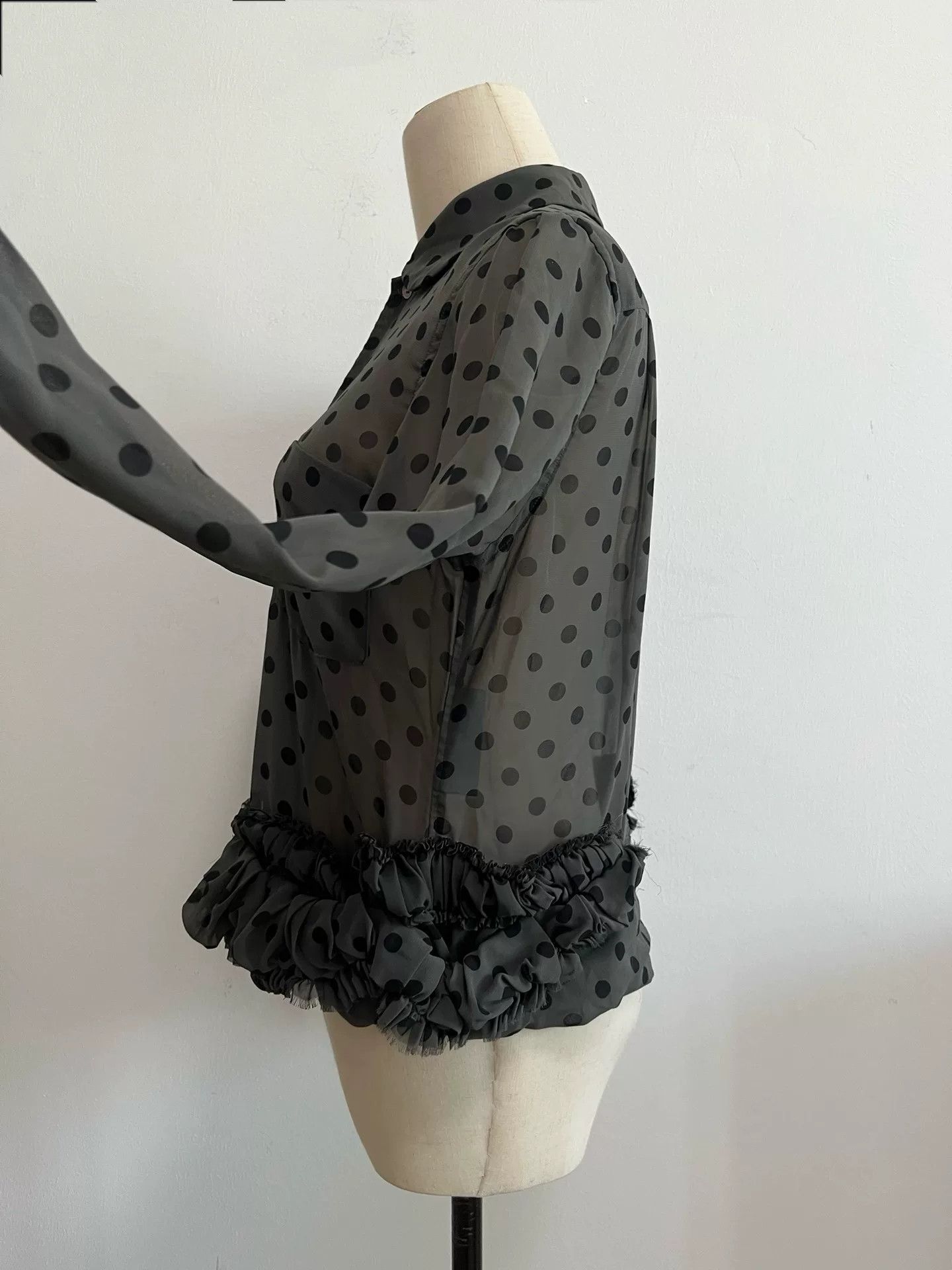 Rei Kawakubo Comme des Garçons Polka Dot Shirt Size XS / US 0-2 / IT 36-38 - 3 Thumbnail