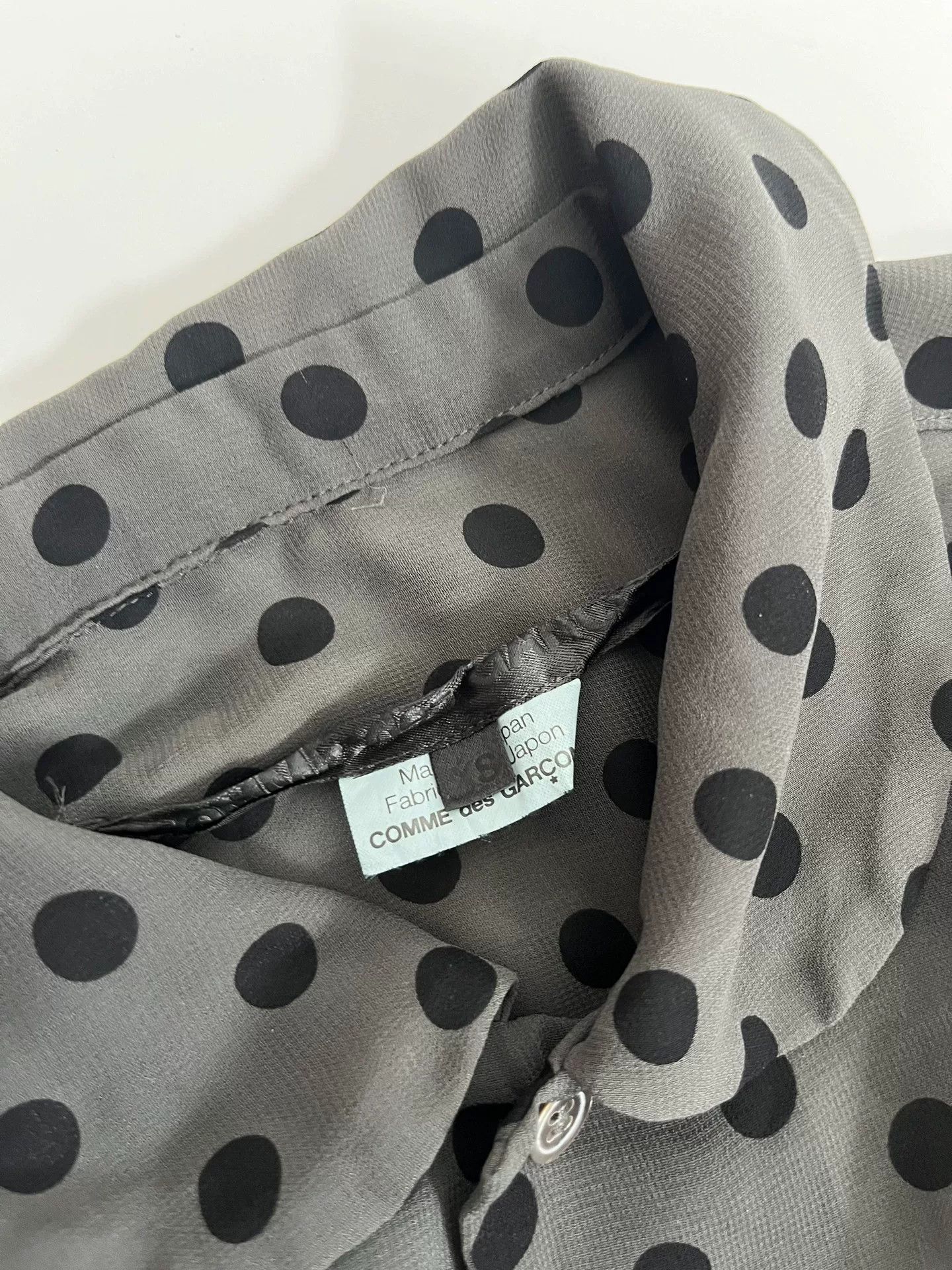 Rei Kawakubo Comme des Garçons Polka Dot Shirt Size XS / US 0-2 / IT 36-38 - 7 Thumbnail