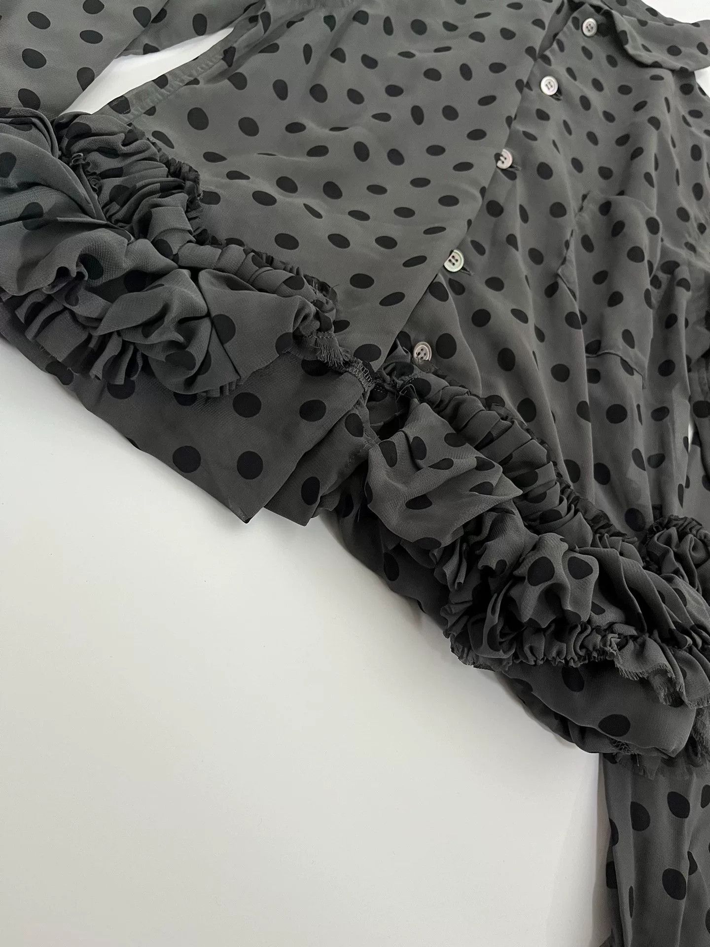 Rei Kawakubo Comme des Garçons Polka Dot Shirt Size XS / US 0-2 / IT 36-38 - 6 Thumbnail