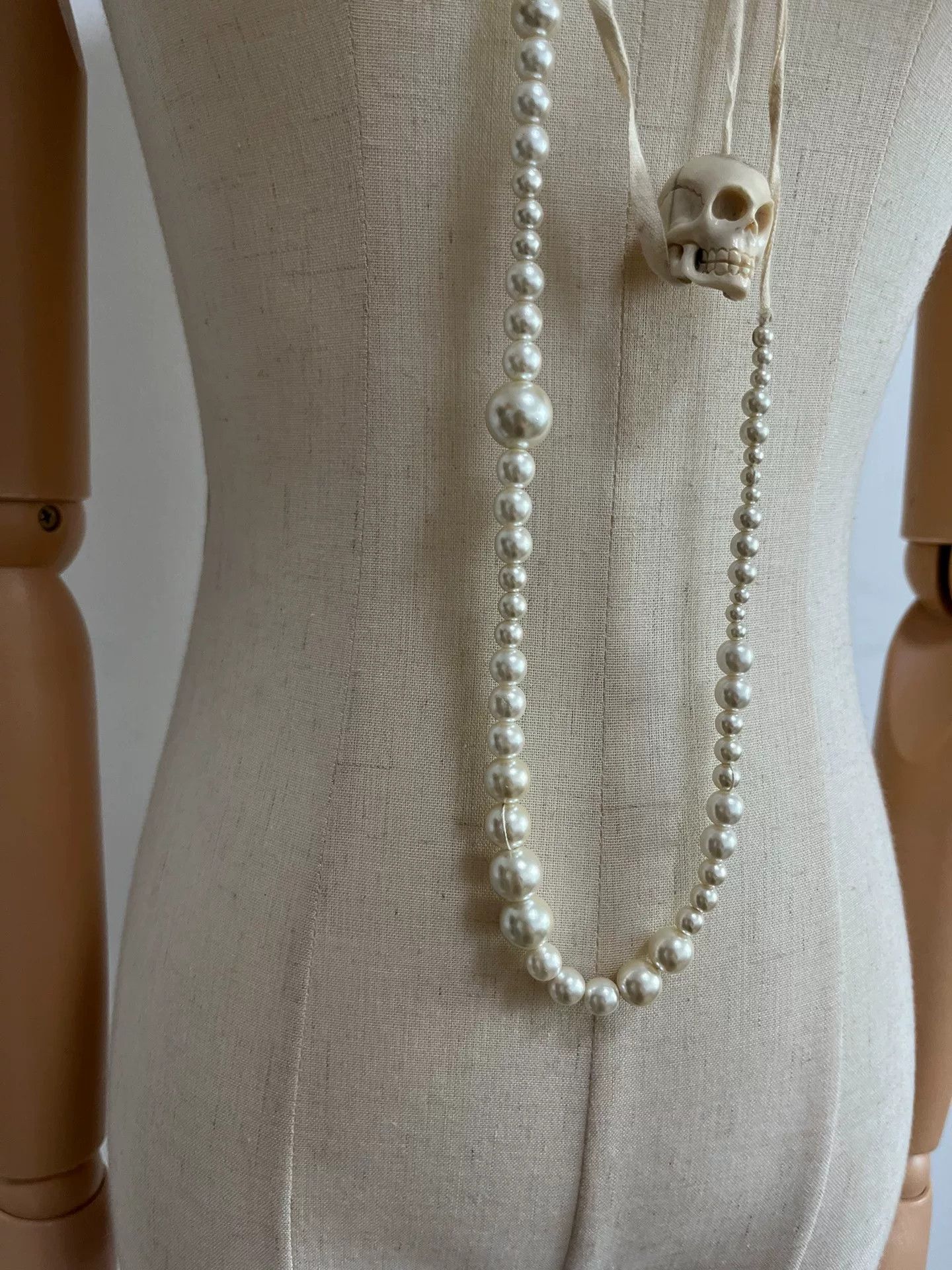 Ann Demeulemeester Ann Demeulemeester Skull Pearl Necklace Size ONE SIZE - 3 Thumbnail