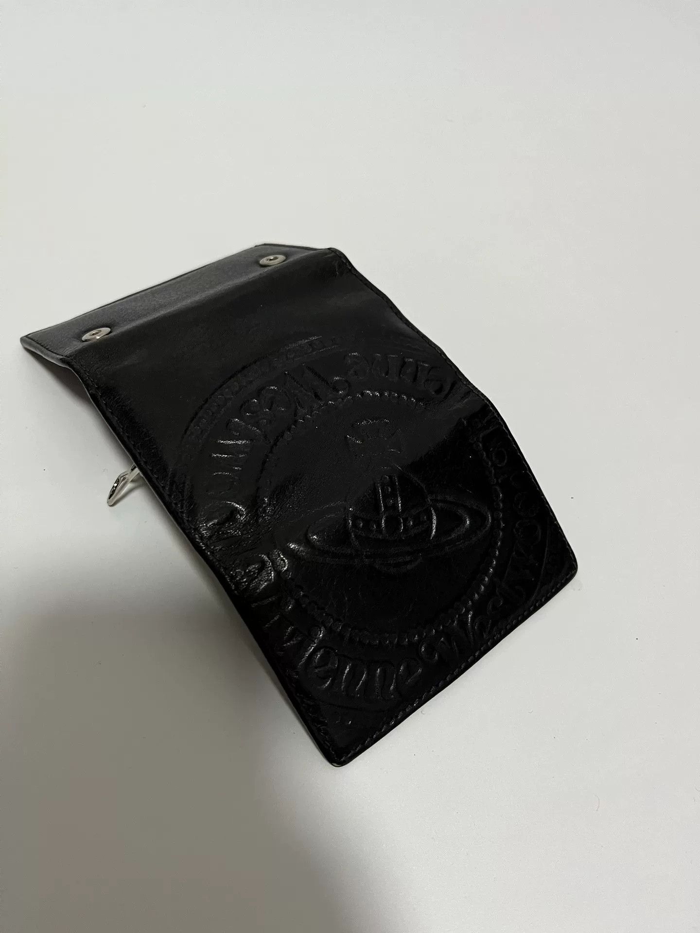 Vivienne Westwood Vivienne Westwood Saturn Logo Leather Key Pouch Size ONE SIZE - 7 Thumbnail