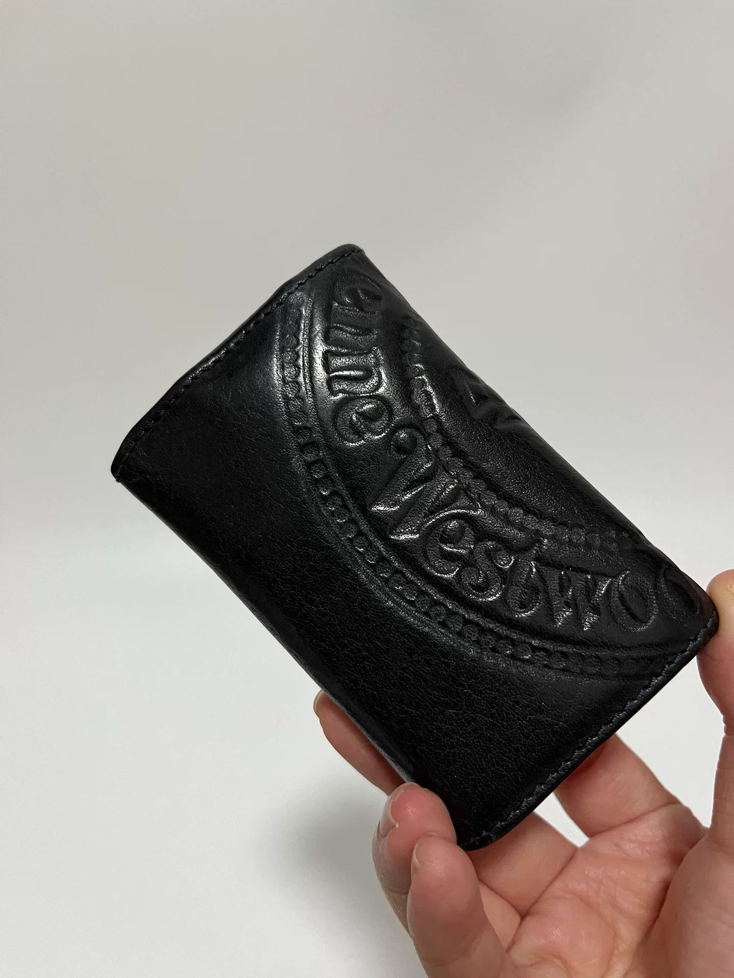Vivienne Westwood Vivienne Westwood Saturn Logo Leather Key Pouch Size ONE SIZE - 2 Thumbnail