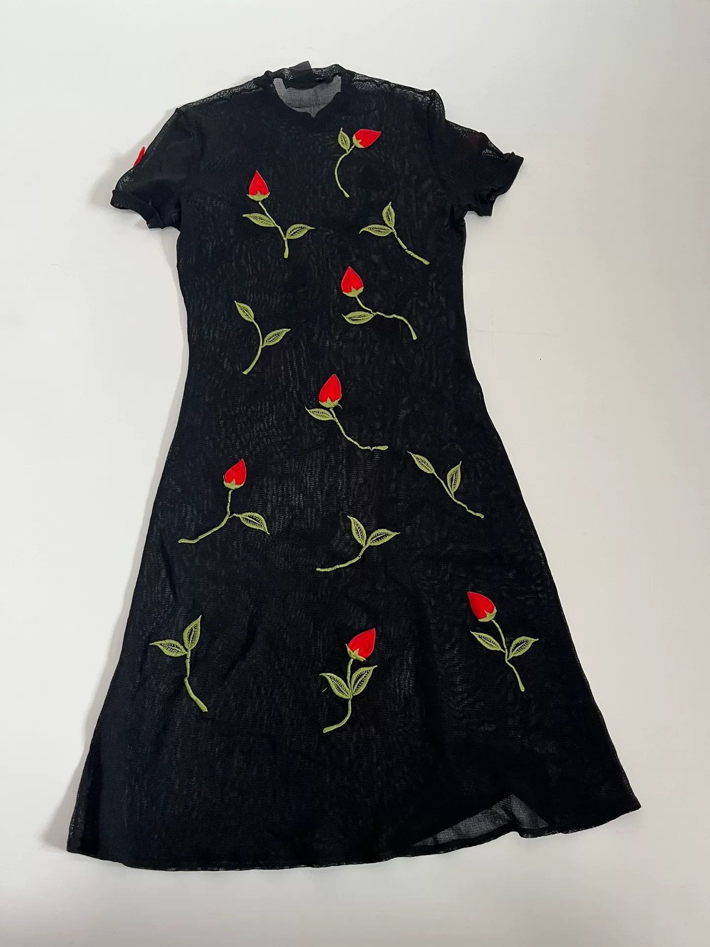 Vivienne Tam Vivienne Tam Embroidered Floral Mesh Dress Size S / US 4 / IT 40 - 2 Thumbnail
