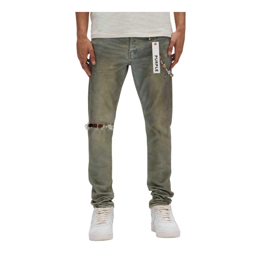 Purple Brand Light Dirty Wax Jeans Light Indigo Size US 30 / EU 46 - 2 Thumbnail