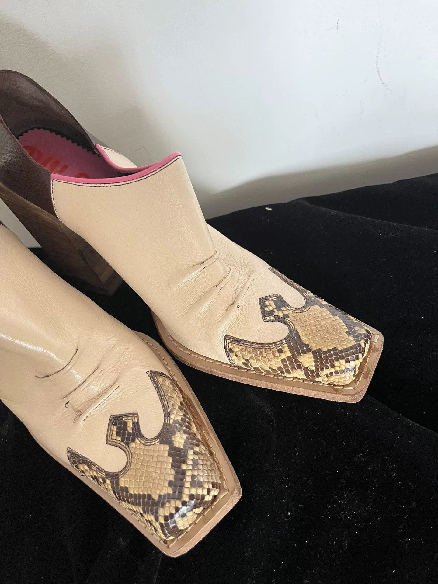 Miu Miu Miu Miu High-Heeled Boots Size US 8.5 / IT 38.5 - 4 Thumbnail