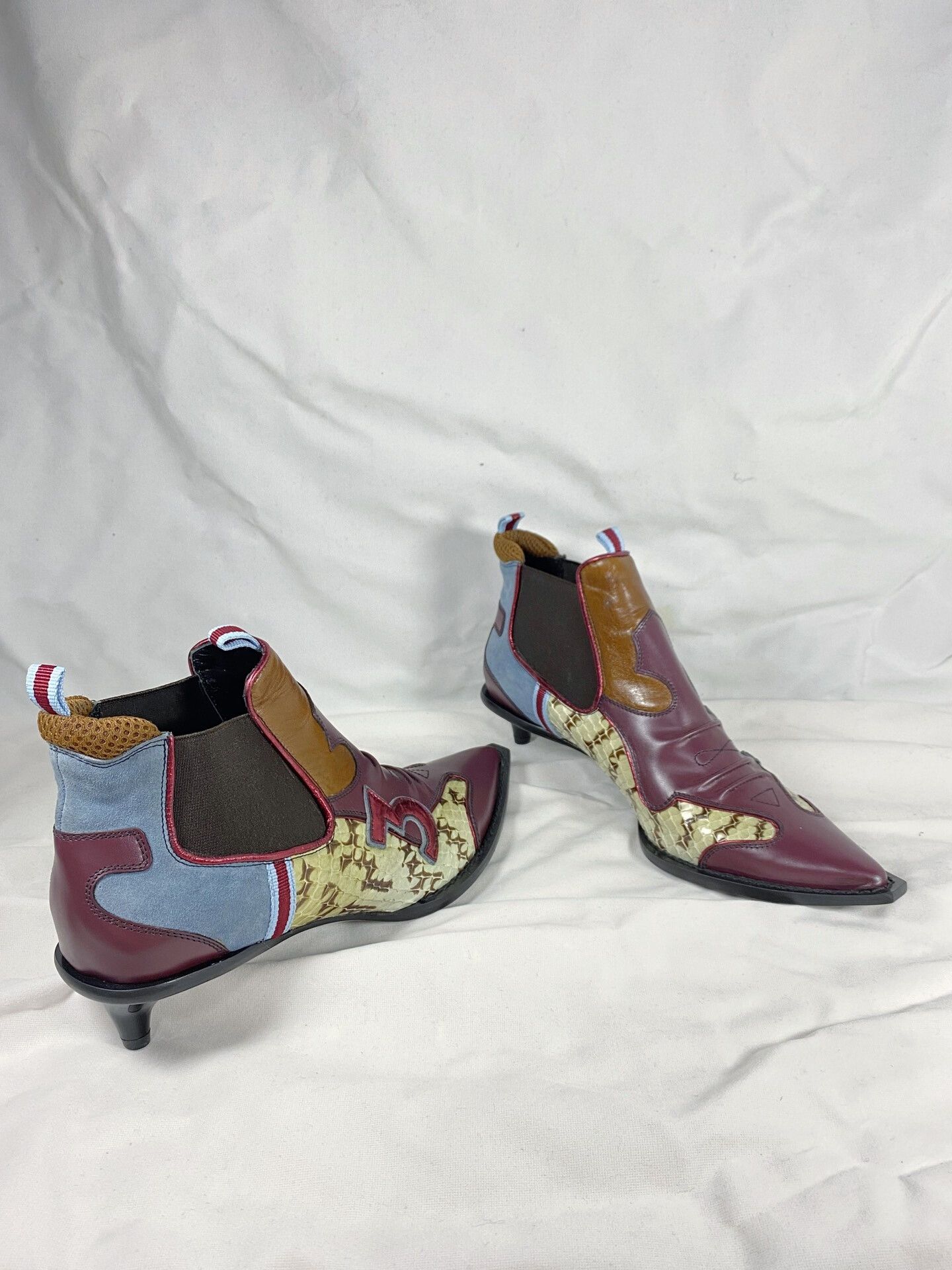 Miu Miu Miu Miu Kitten Heel Short Boots Size US 6.5 / IT 36.5 - 2 Thumbnail