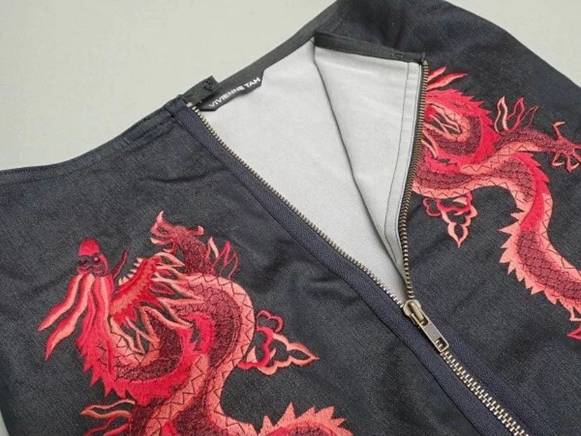 Vivienne Tam Vivienne Tam Dragon Embroidery Skirt Size 36" / US 14 / IT 50 - 5 Thumbnail