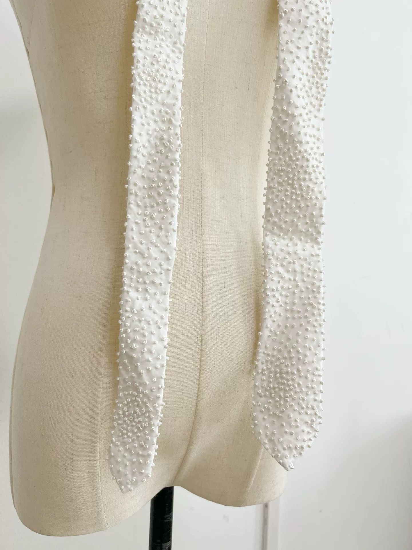 Ann Demeulemeester Ann Demeulemeester Embroidered Ball Tie Size ONE SIZE - 3 Thumbnail