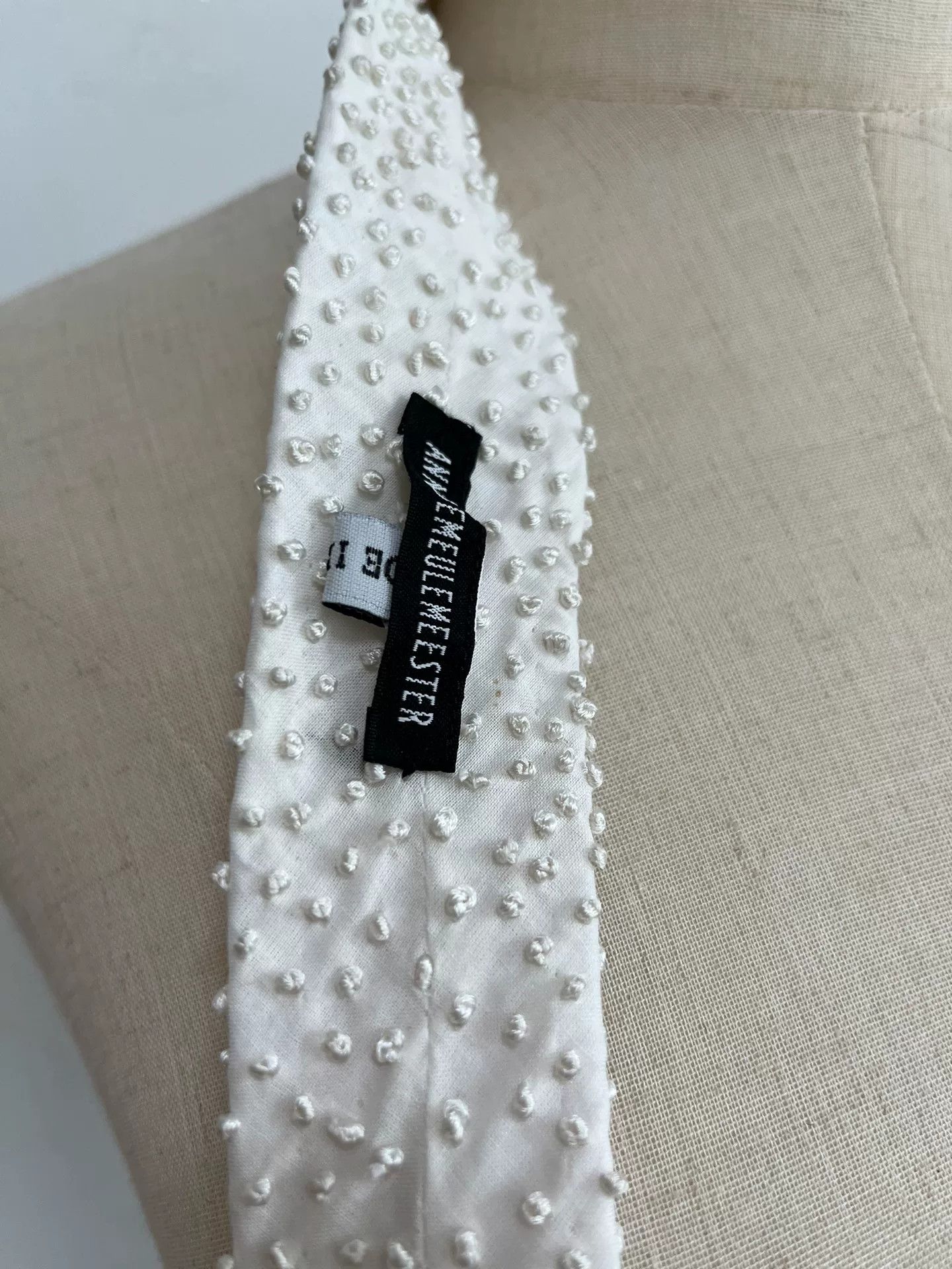 Ann Demeulemeester Ann Demeulemeester Embroidered Ball Tie Size ONE SIZE - 5 Thumbnail