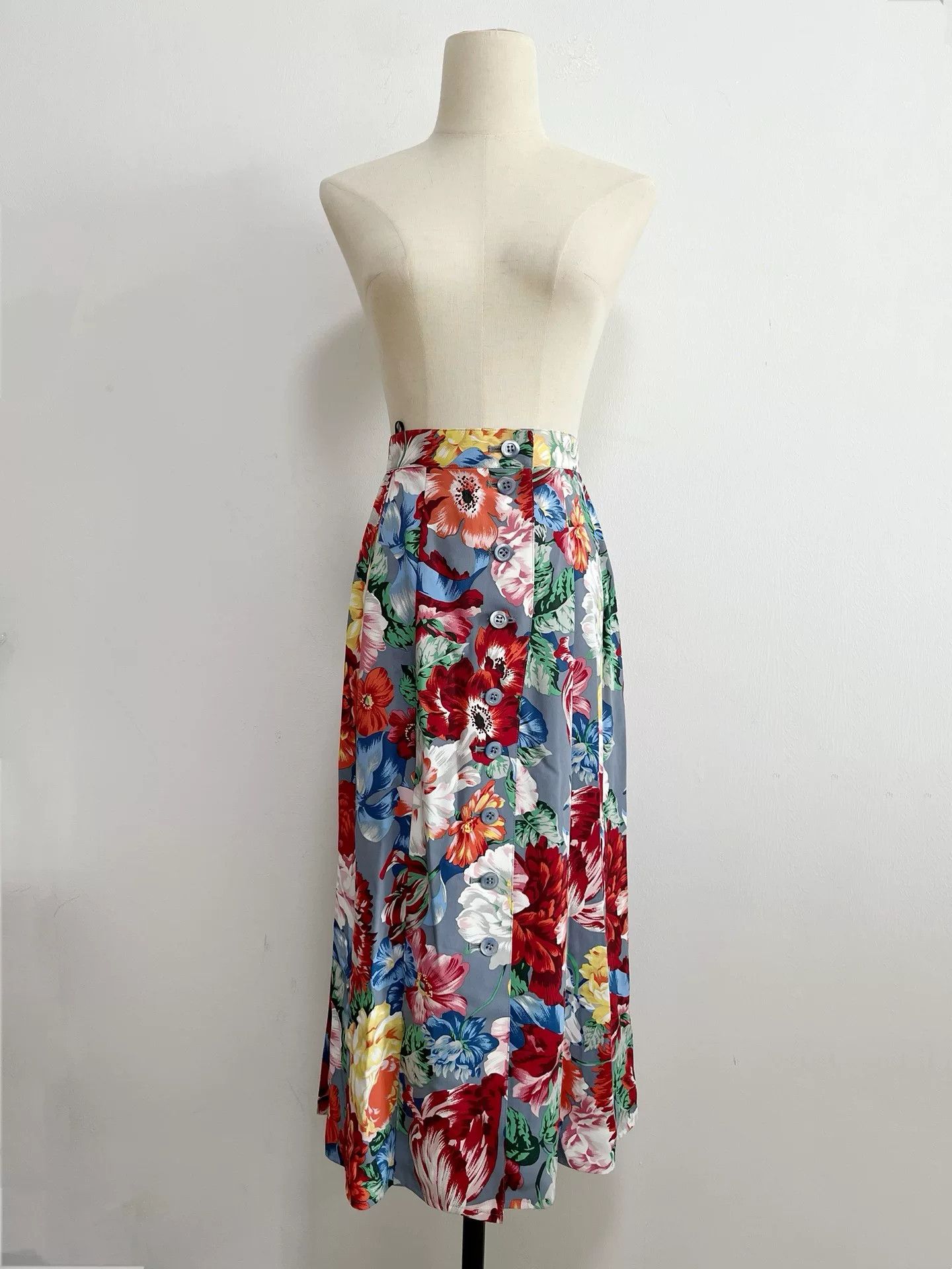 Kenzo Kenzo Paris Floral Skirt Size 31" - 9 Thumbnail