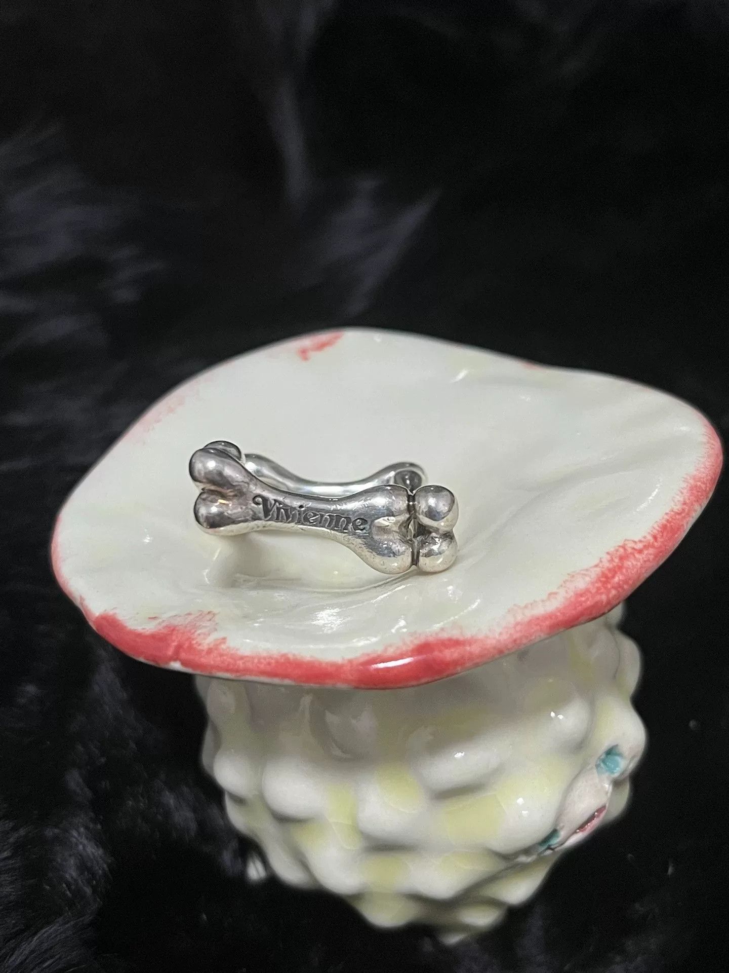 Vivienne Westwood 925 Silver Bone Ring L