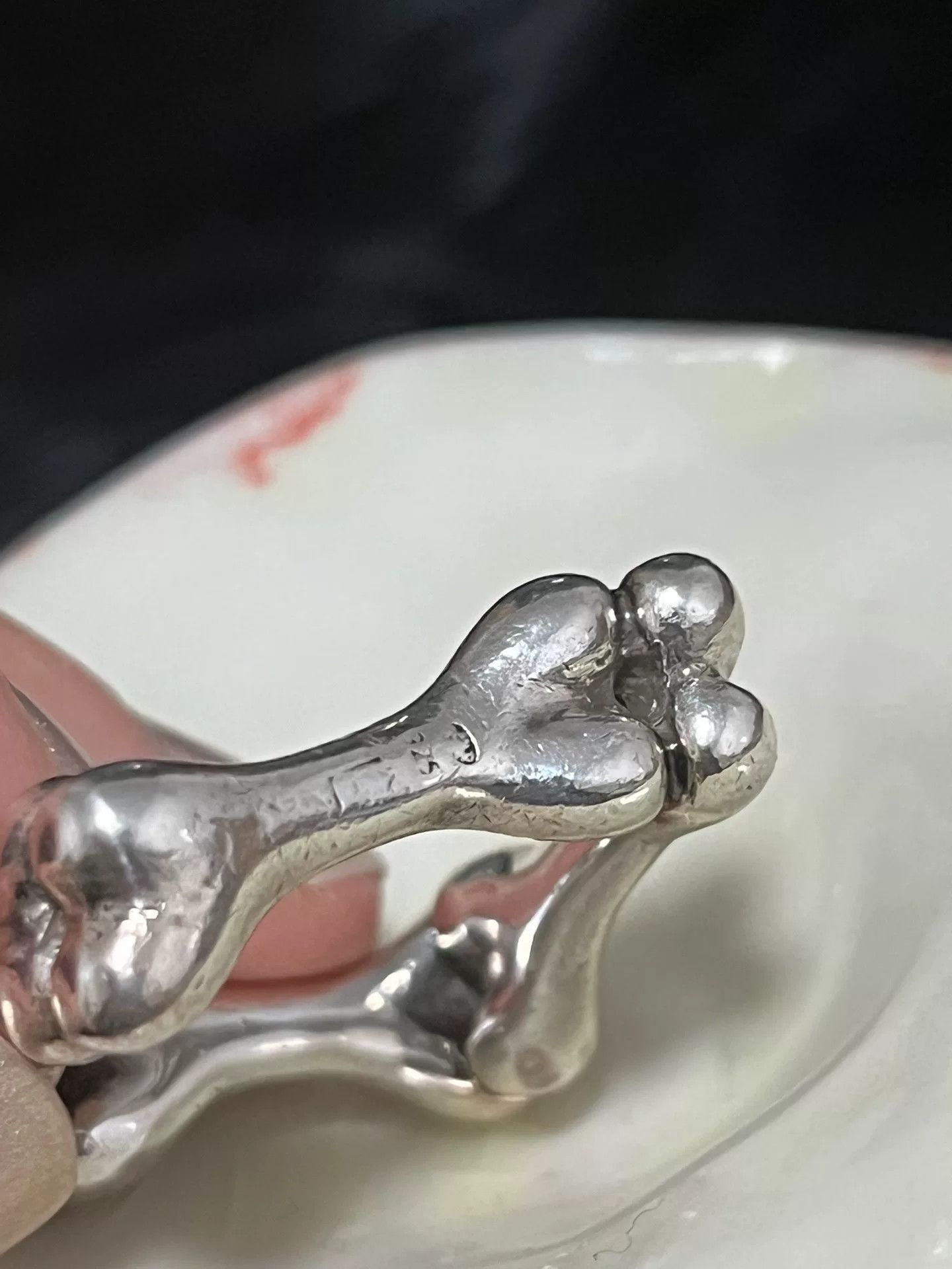 Vivienne Westwood 925 Silver Bone Ring L