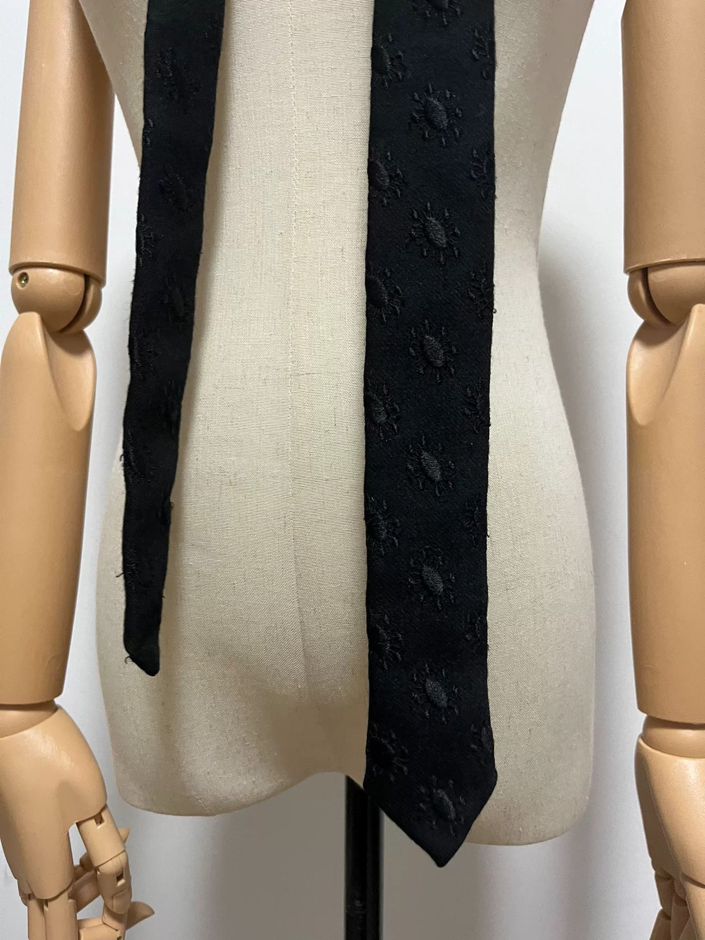 Ann Demeulemeester Ann Demeulemeester Embroidered Tie Size ONE SIZE - 6 Thumbnail