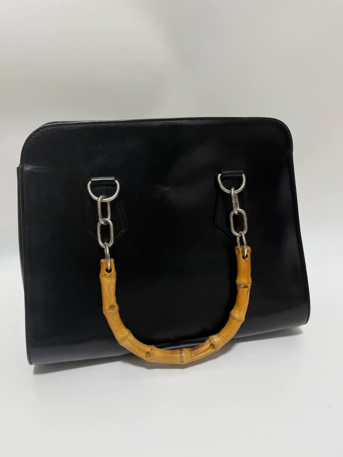 Comme des Garcons Comme des Garcons Bamboo Handle Leather Bag Size ONE SIZE - 5 Thumbnail