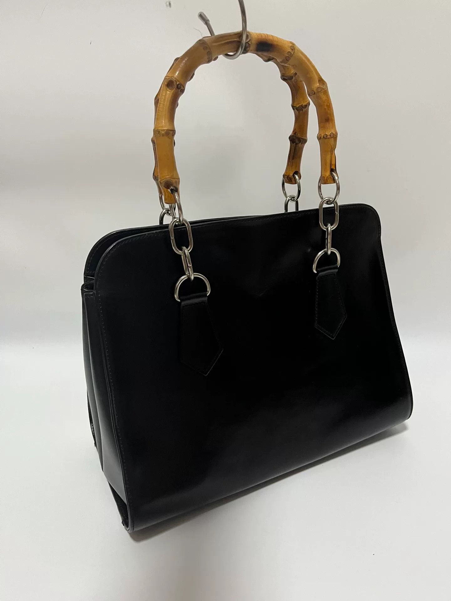 Comme des Garcons Comme des Garcons Bamboo Handle Leather Bag Size ONE SIZE - 3 Thumbnail