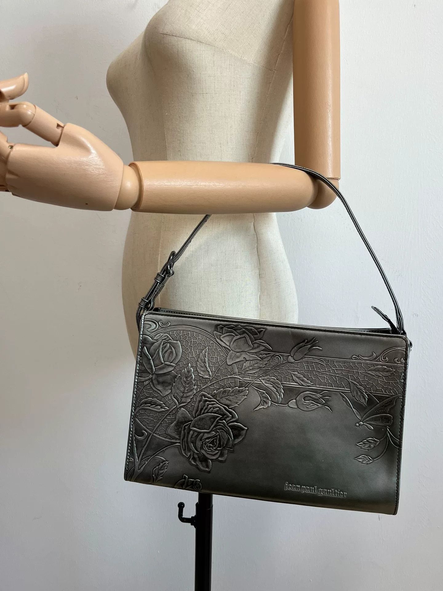 Jean Paul Gaultier Jean Paul Gaultier Silver Handbag Size ONE SIZE - 2 Thumbnail