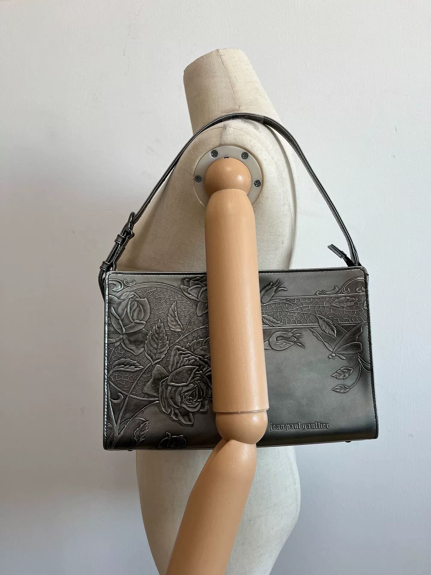 Jean Paul Gaultier Jean Paul Gaultier Silver Handbag Size ONE SIZE - 4 Thumbnail