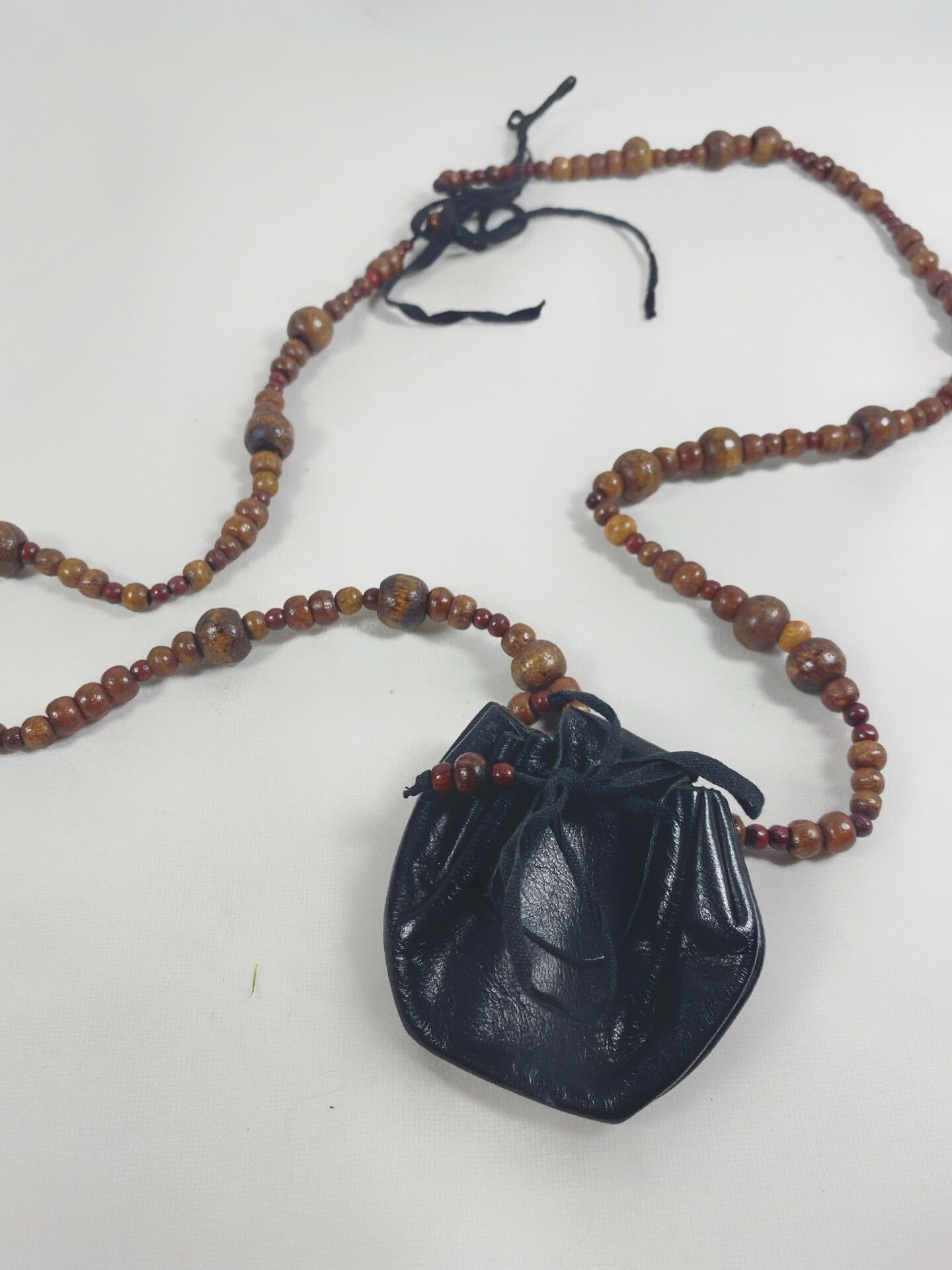 Ann Demeulemeester Ann Demeulemeester Wooden Beaded Mini Bag Necklace Size ONE SIZE - 2 Thumbnail