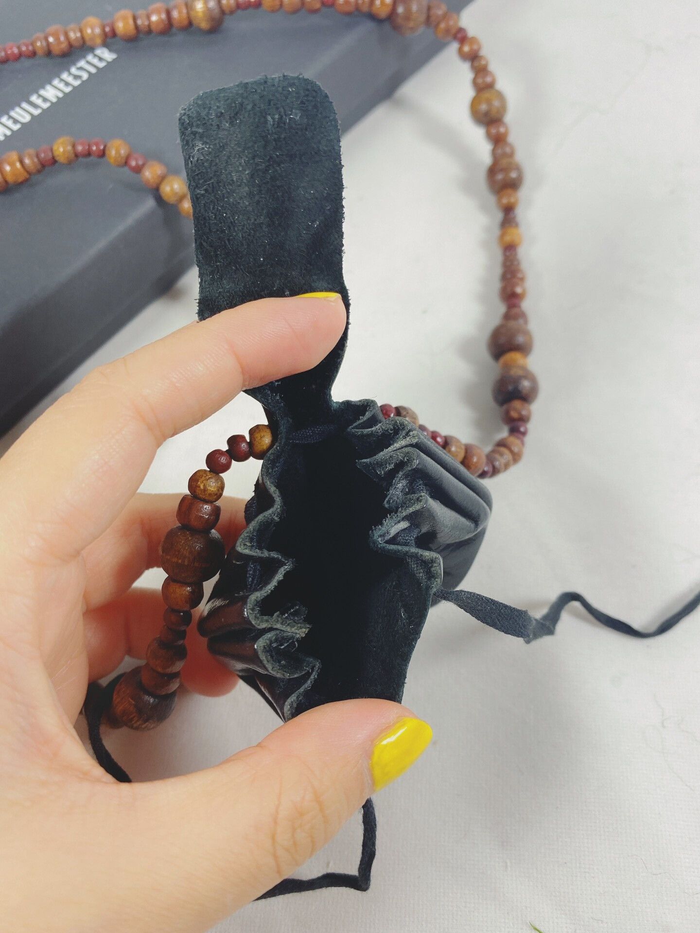 Ann Demeulemeester Ann Demeulemeester Wooden Beaded Mini Bag Necklace Size ONE SIZE - 3 Thumbnail