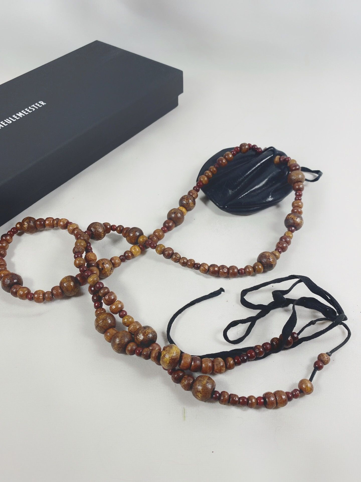 Ann Demeulemeester Ann Demeulemeester Wooden Beaded Mini Bag Necklace Size ONE SIZE - 4 Thumbnail