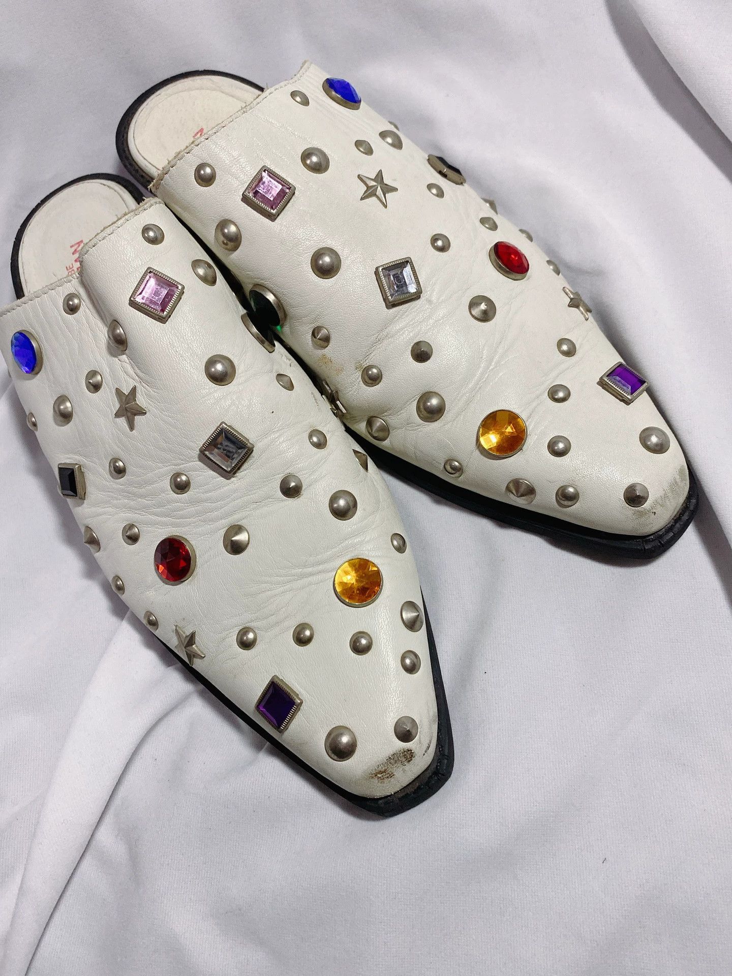 Junya Watanabe Junya Watanabe Gemstone Leather Slippers Size US 7 / EU 40 - 3 Thumbnail