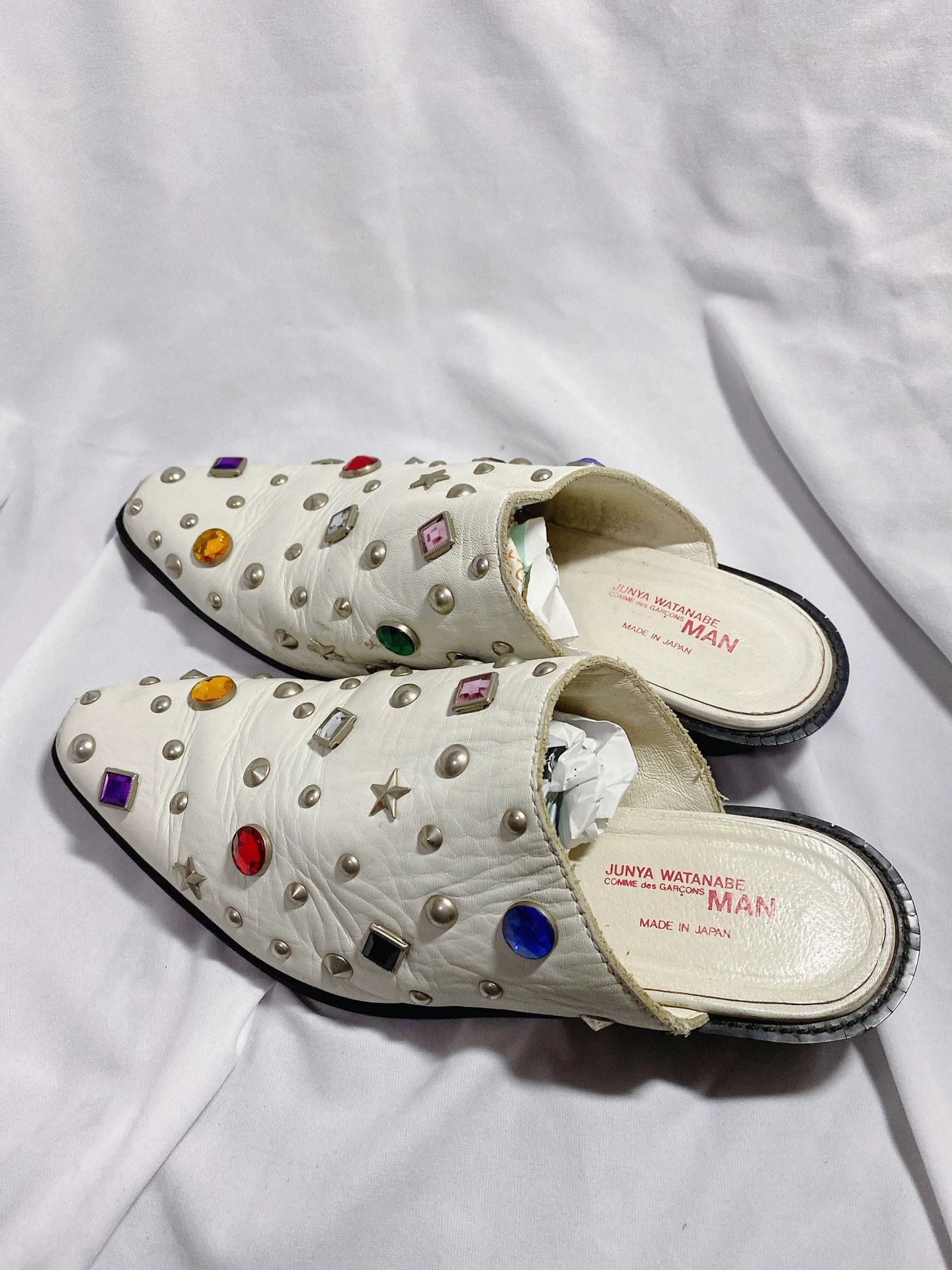 Junya Watanabe Junya Watanabe Gemstone Leather Slippers Size US 7 / EU 40 - 5 Thumbnail