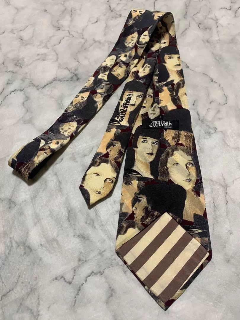 Jean Paul Gaultier Jean Paul Gaultier Portrait Print Tie Size ONE SIZE - 3 Thumbnail