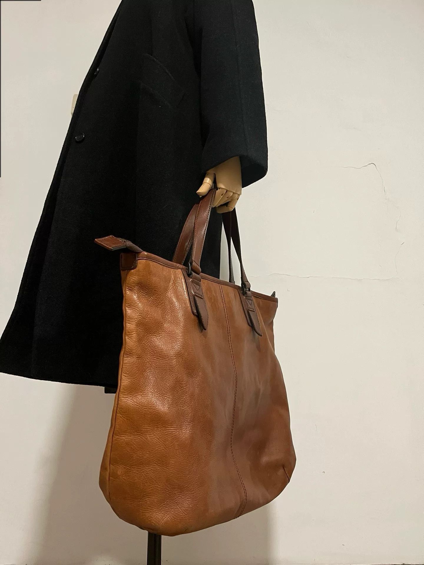 Yohji Yamamoto Yohji Yamamoto Brown Tote Bag Size ONE SIZE - 3 Thumbnail