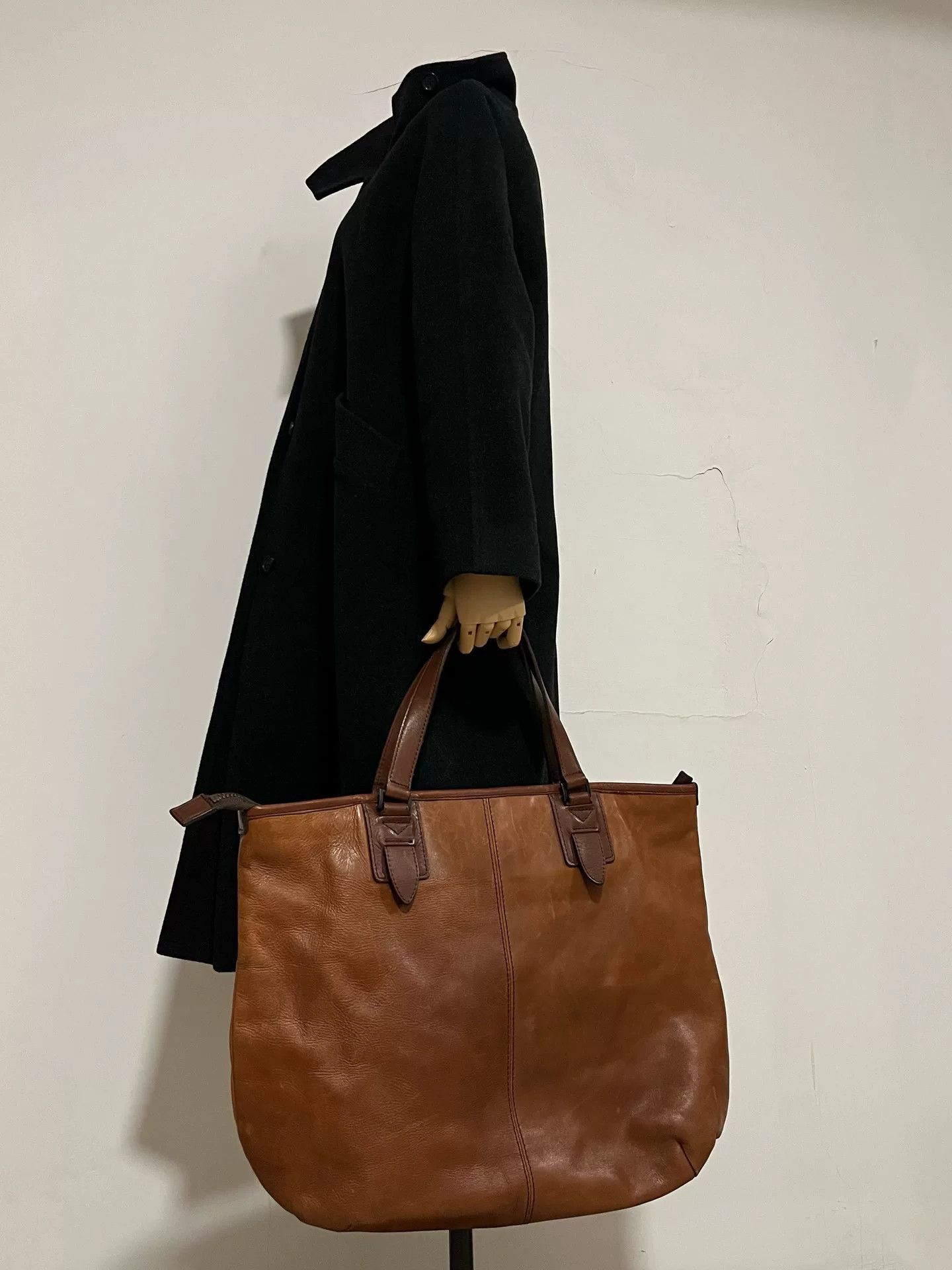 Yohji Yamamoto Yohji Yamamoto Brown Tote Bag Size ONE SIZE - 2 Thumbnail