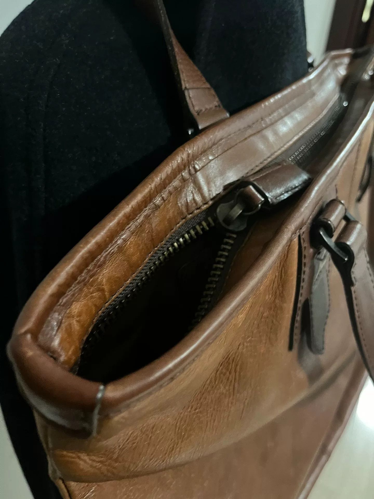Yohji Yamamoto Yohji Yamamoto Brown Tote Bag Size ONE SIZE - 6 Thumbnail