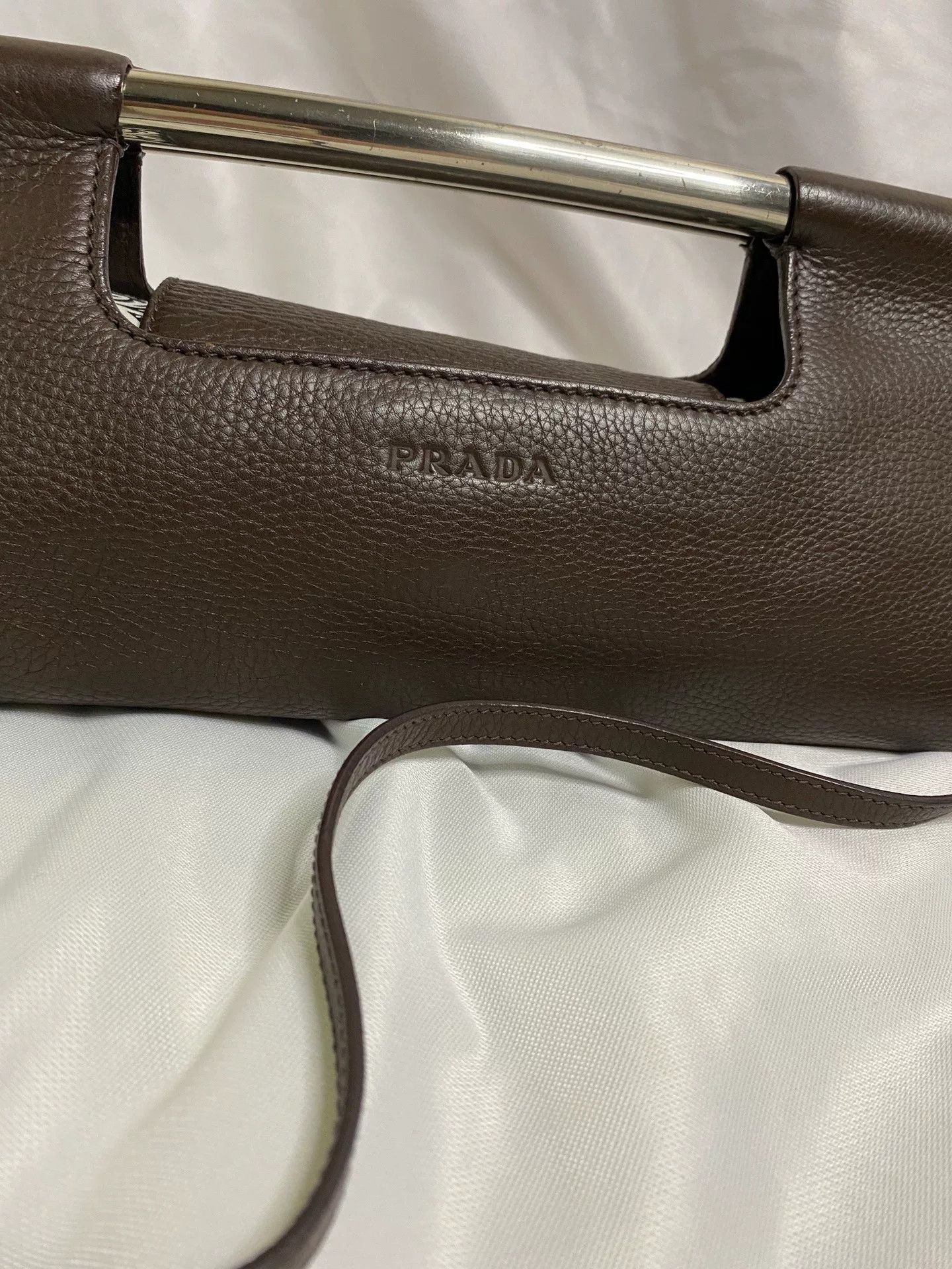 Prada Prada 2003 Runway Silver Handle 2way Bag Size ONE SIZE - 2 Thumbnail