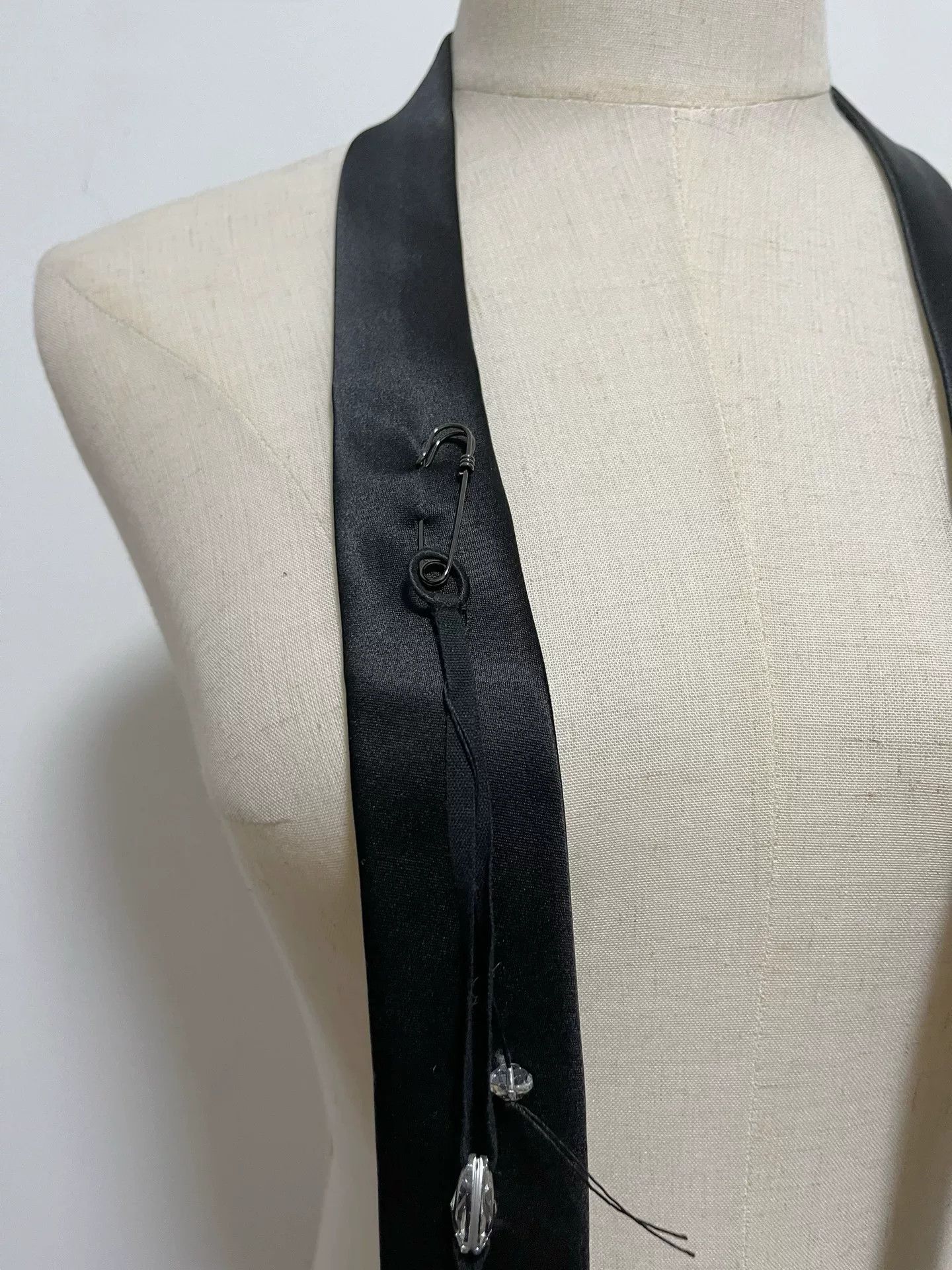 Ann Demeulemeester Ann Demeulemeester Silk Tie Size ONE SIZE - 5 Thumbnail