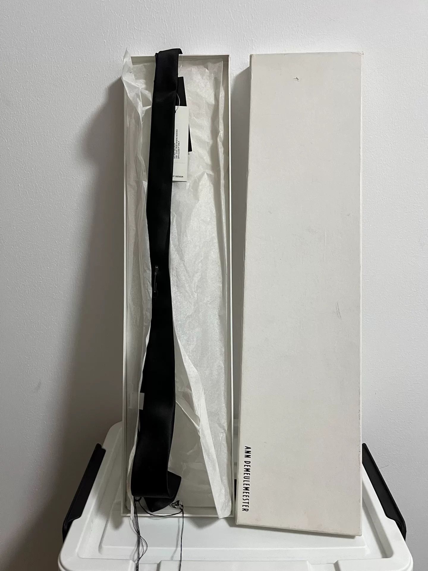Ann Demeulemeester Ann Demeulemeester Silk Tie Size ONE SIZE - 9 Thumbnail