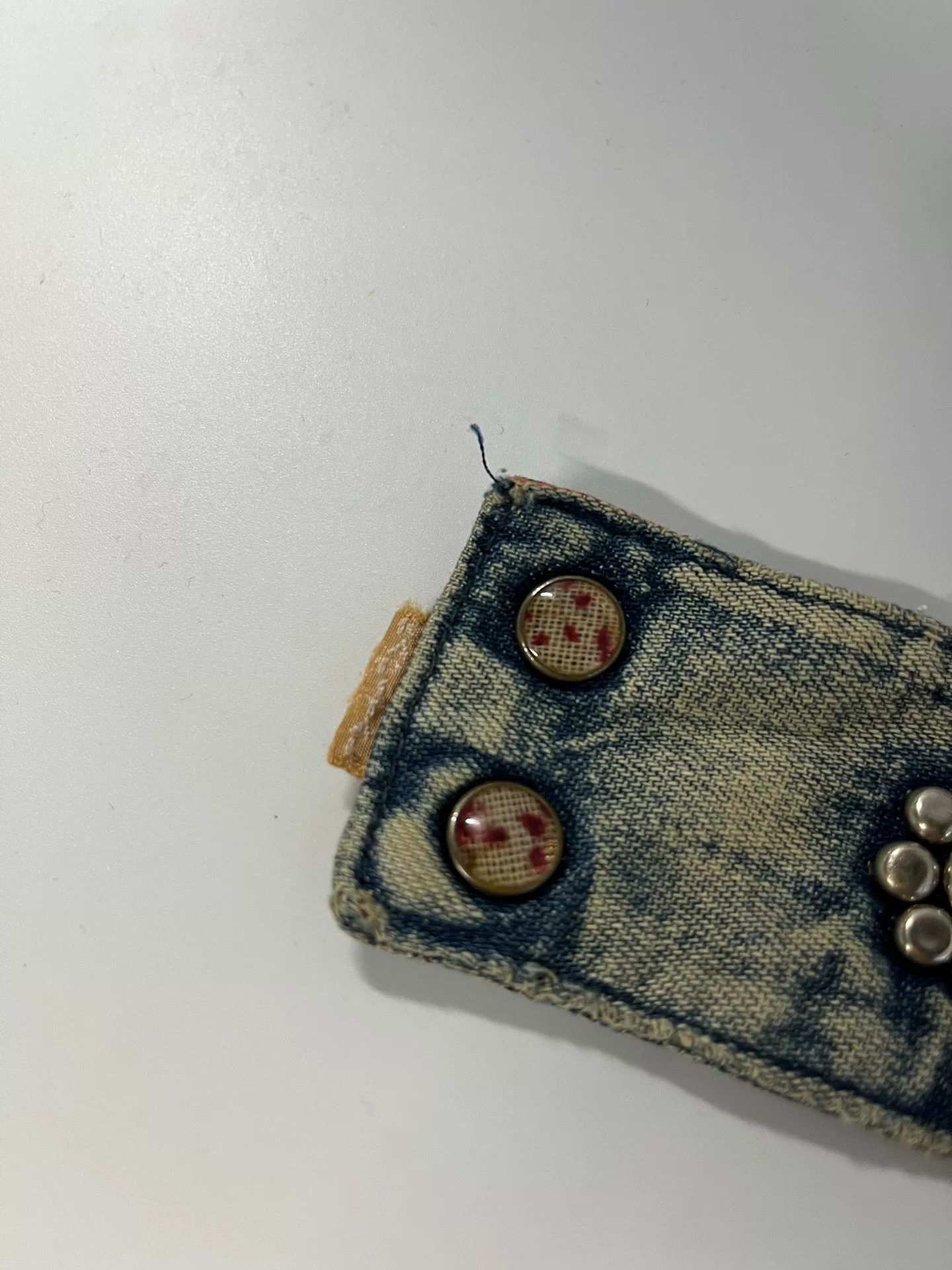Kapital Kapital Rivet Denim Butterfly Wristband Size ONE SIZE - 3 Thumbnail