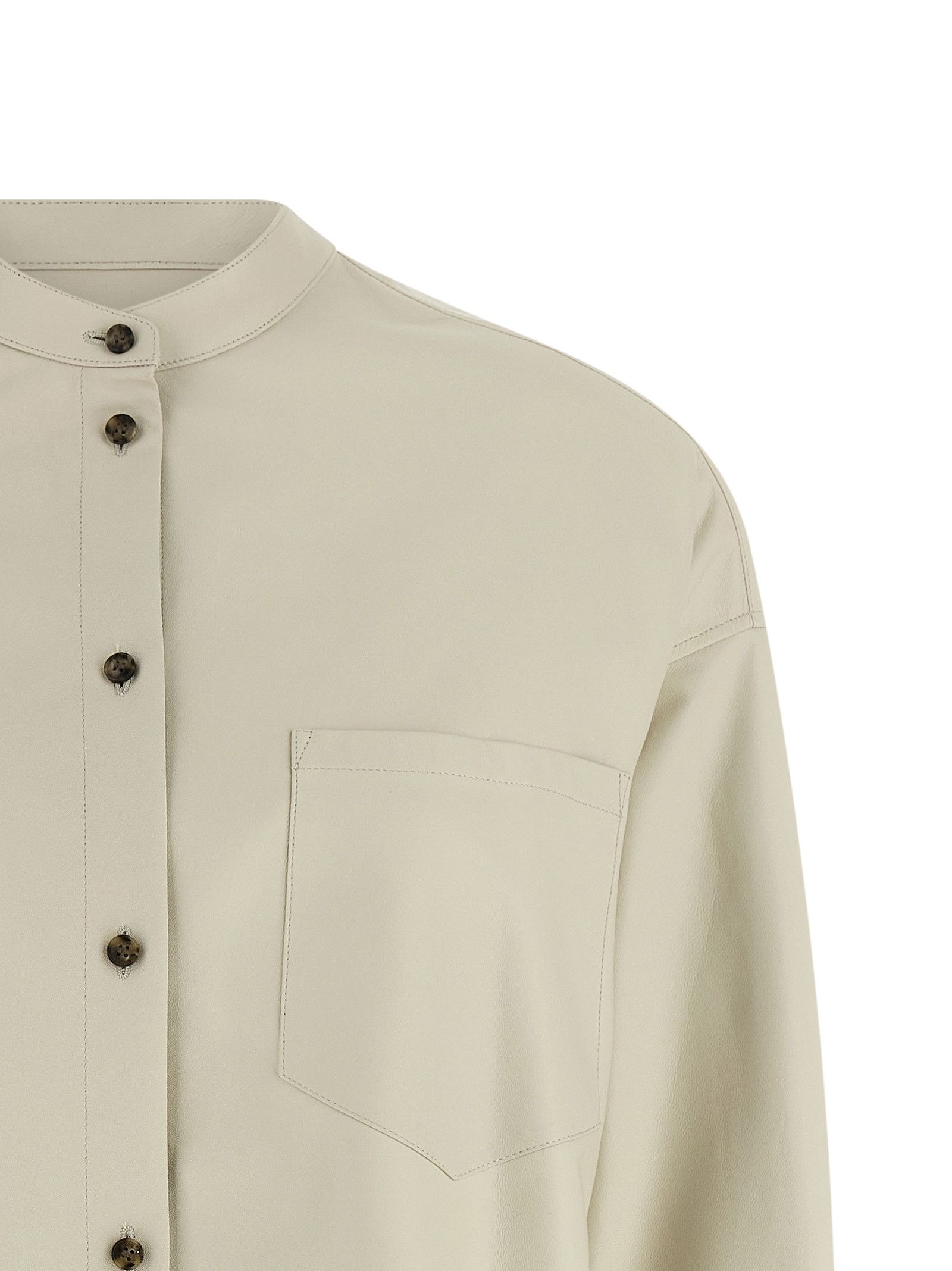 Yves Salomon Leather shirt Size XS / US 0-2 / IT 36-38 - 3 Thumbnail