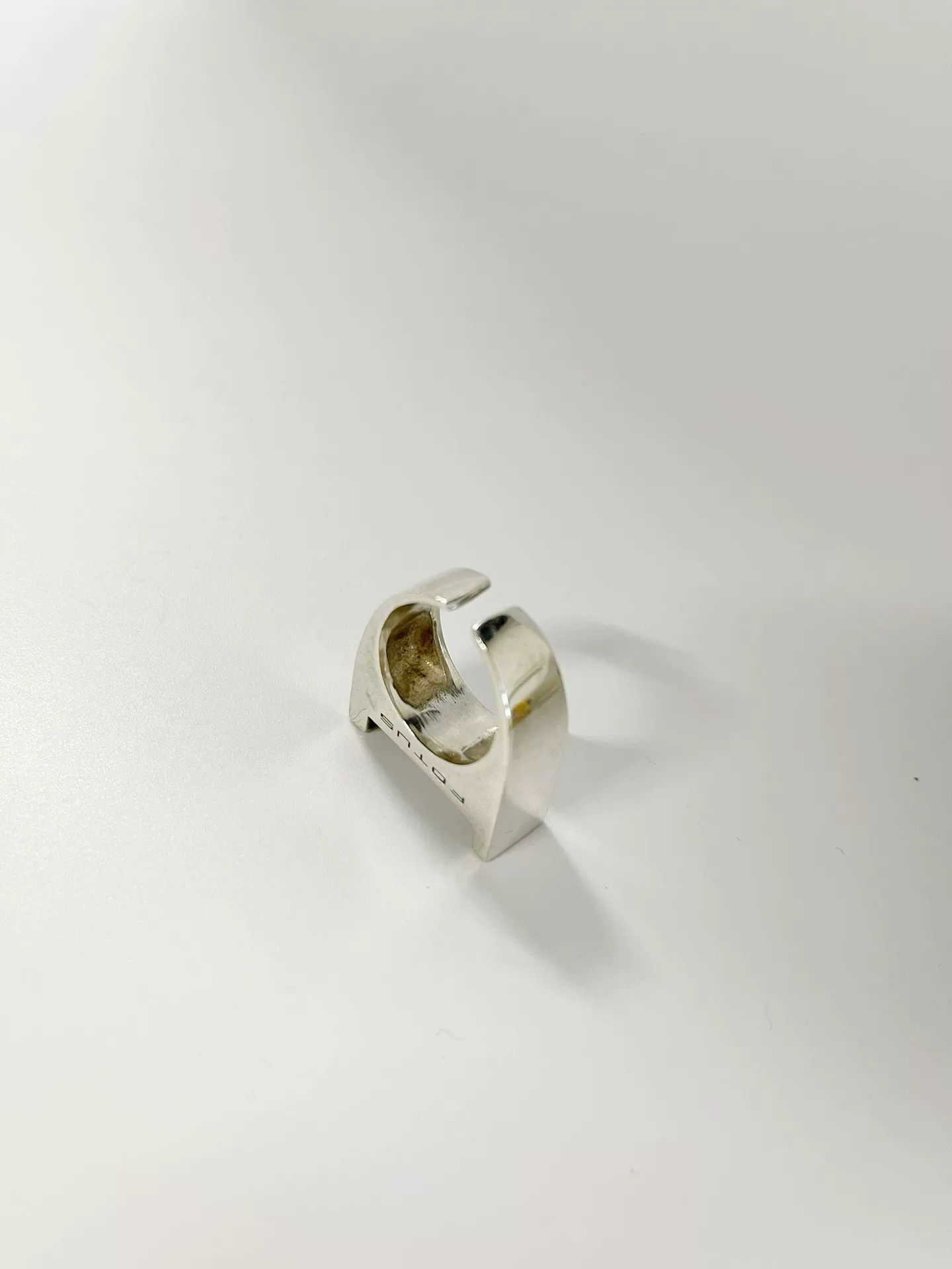 Fotus Fotus 925 Silver Blue Fluorescent Ring Size ONE SIZE - 3 Thumbnail