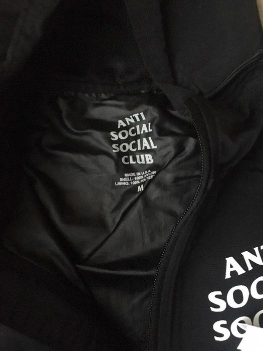 Anti Social Social Club NEW | BLACK ANORAK JACKET BY ANTI SOCIAL