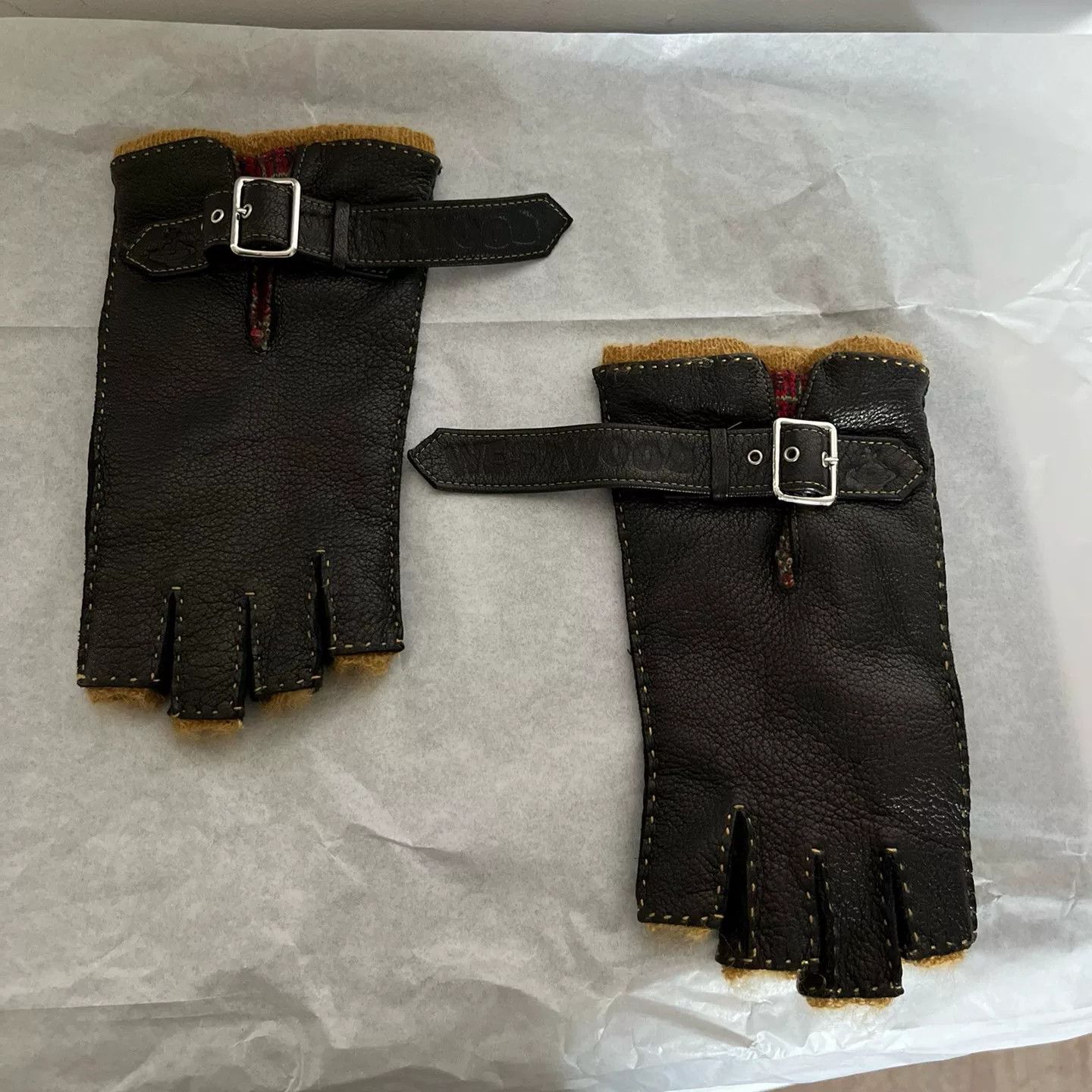 Vivienne Westwood Vivienne Westwood Leather Gloves Size ONE SIZE - 3 Thumbnail