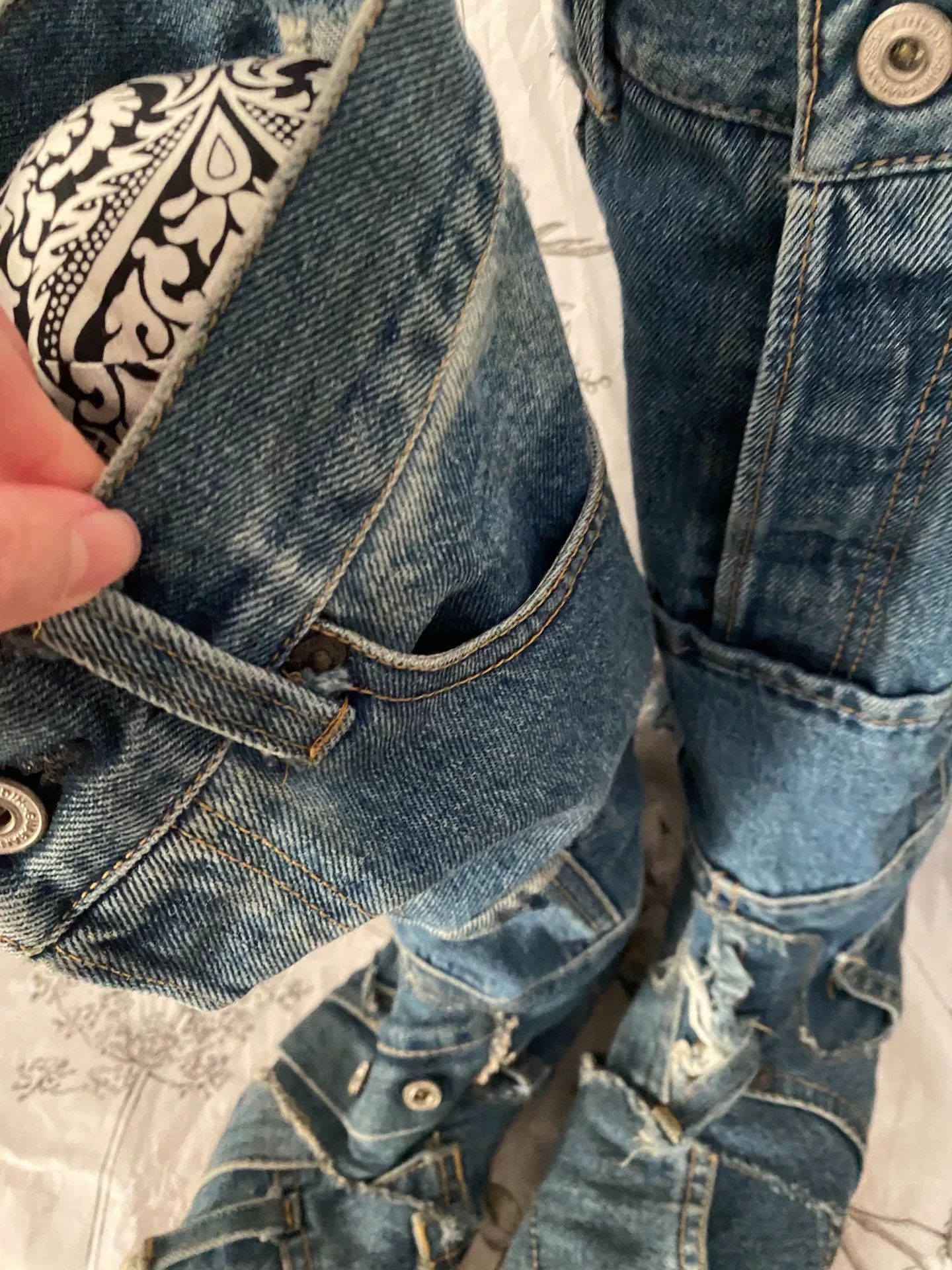 Nozomi Ishiguro Nozomi Ishiguro Denim Mid-Calf Boots Size US 10 / EU 43 - 3 Thumbnail