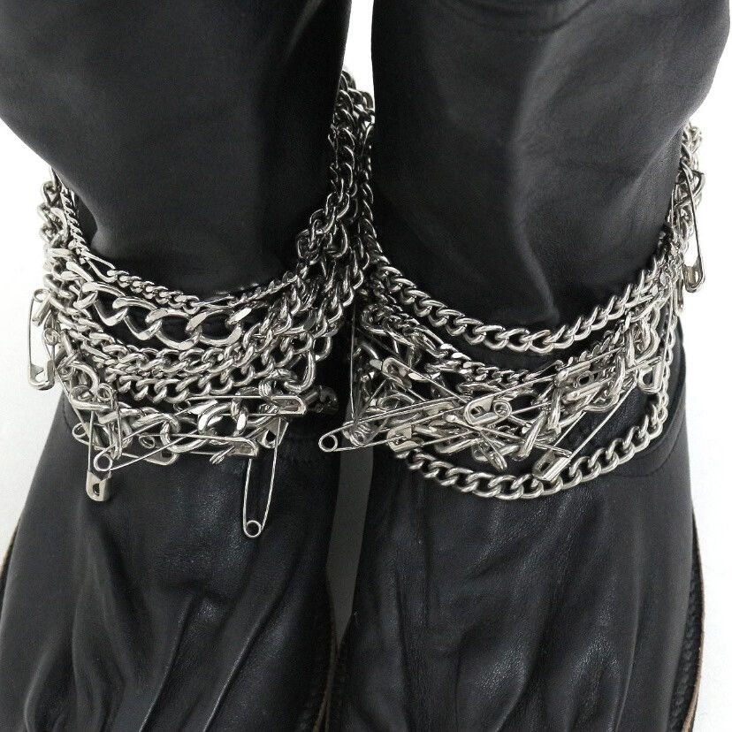 Rei Kawakubo Comme des Garcons Tricot Chain Engineer Boots Size US 7 / IT 37 - 4 Thumbnail