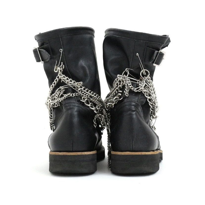 Rei Kawakubo Comme des Garcons Tricot Chain Engineer Boots Size US 7 / IT 37 - 2 Thumbnail