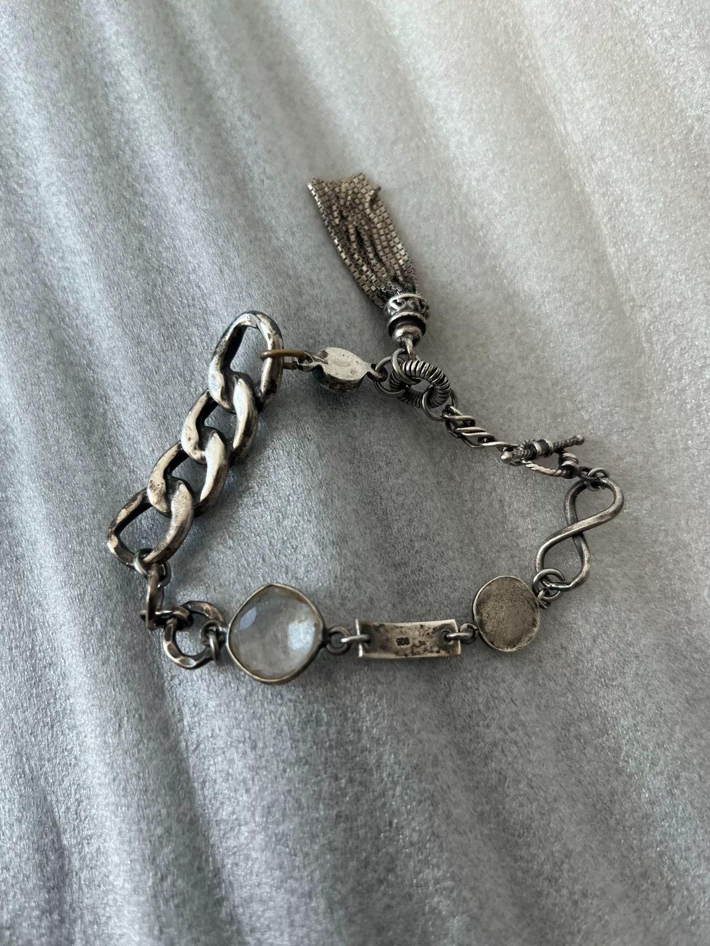 Gunda 925 Silver Tassel Bracelet Size ONE SIZE - 6 Thumbnail