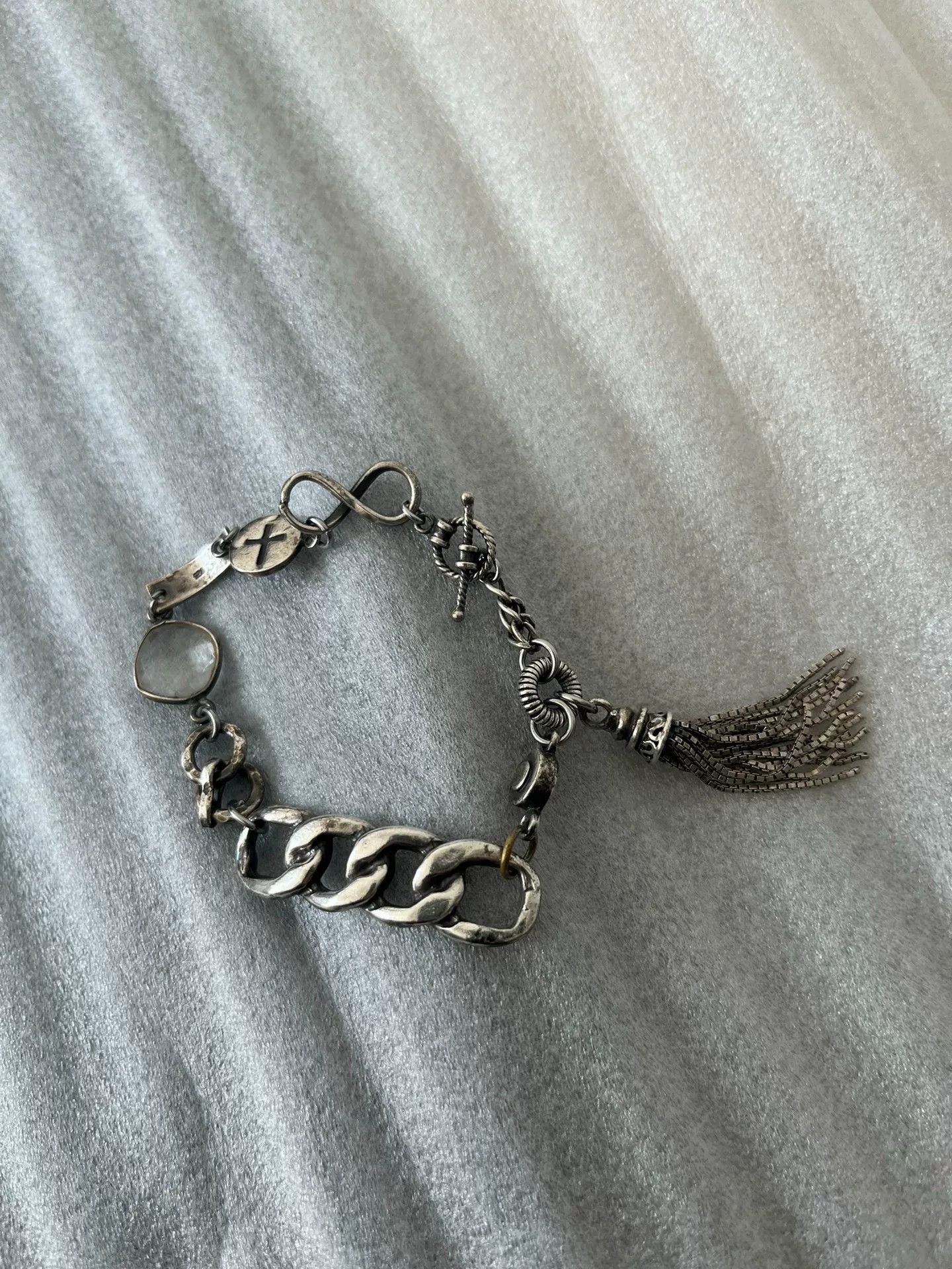 Gunda 925 Silver Tassel Bracelet Size ONE SIZE - 5 Thumbnail