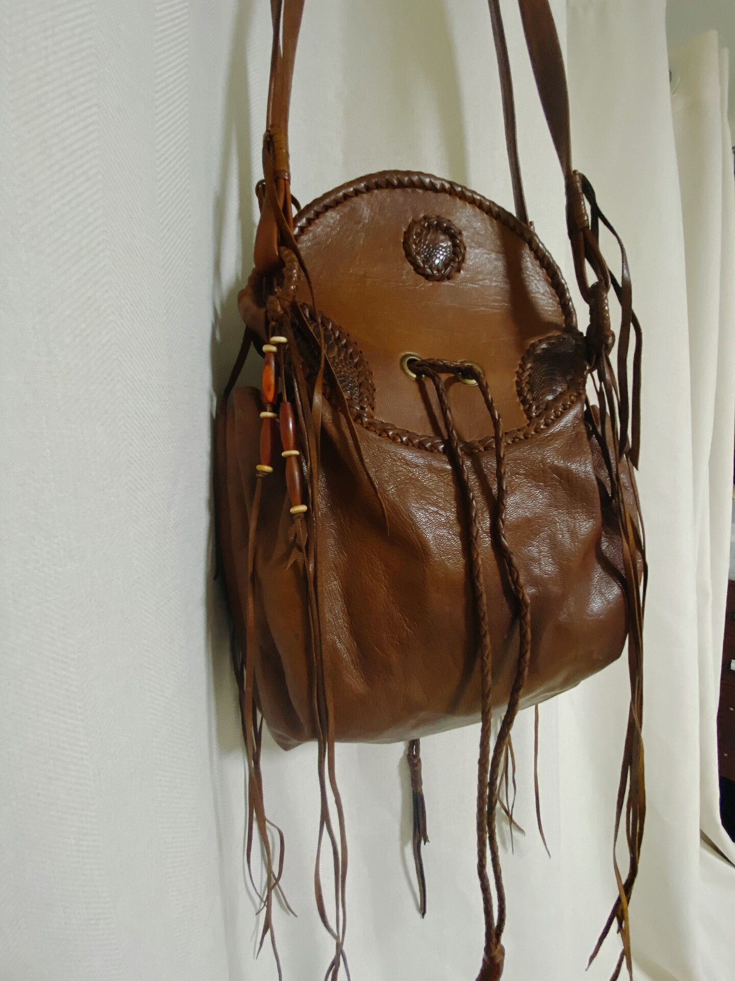 Share Spirit Homme Share Spirit Fringe Crossbody Bag Size ONE SIZE - 5 Thumbnail
