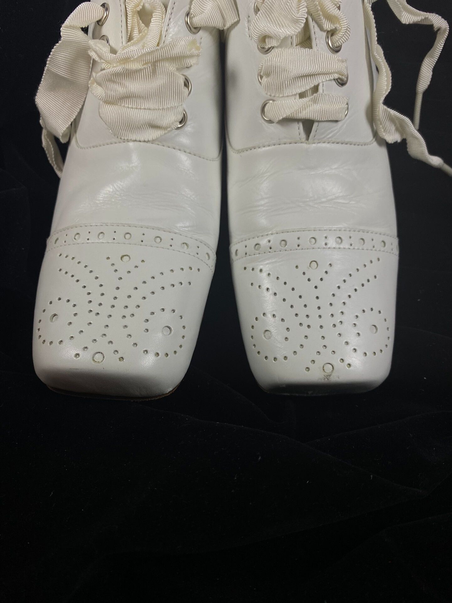 Comme des Garcons Tricot Comme des Garçons White Lace-Up Shoes Size US 6 / IT 36 - 8 Thumbnail