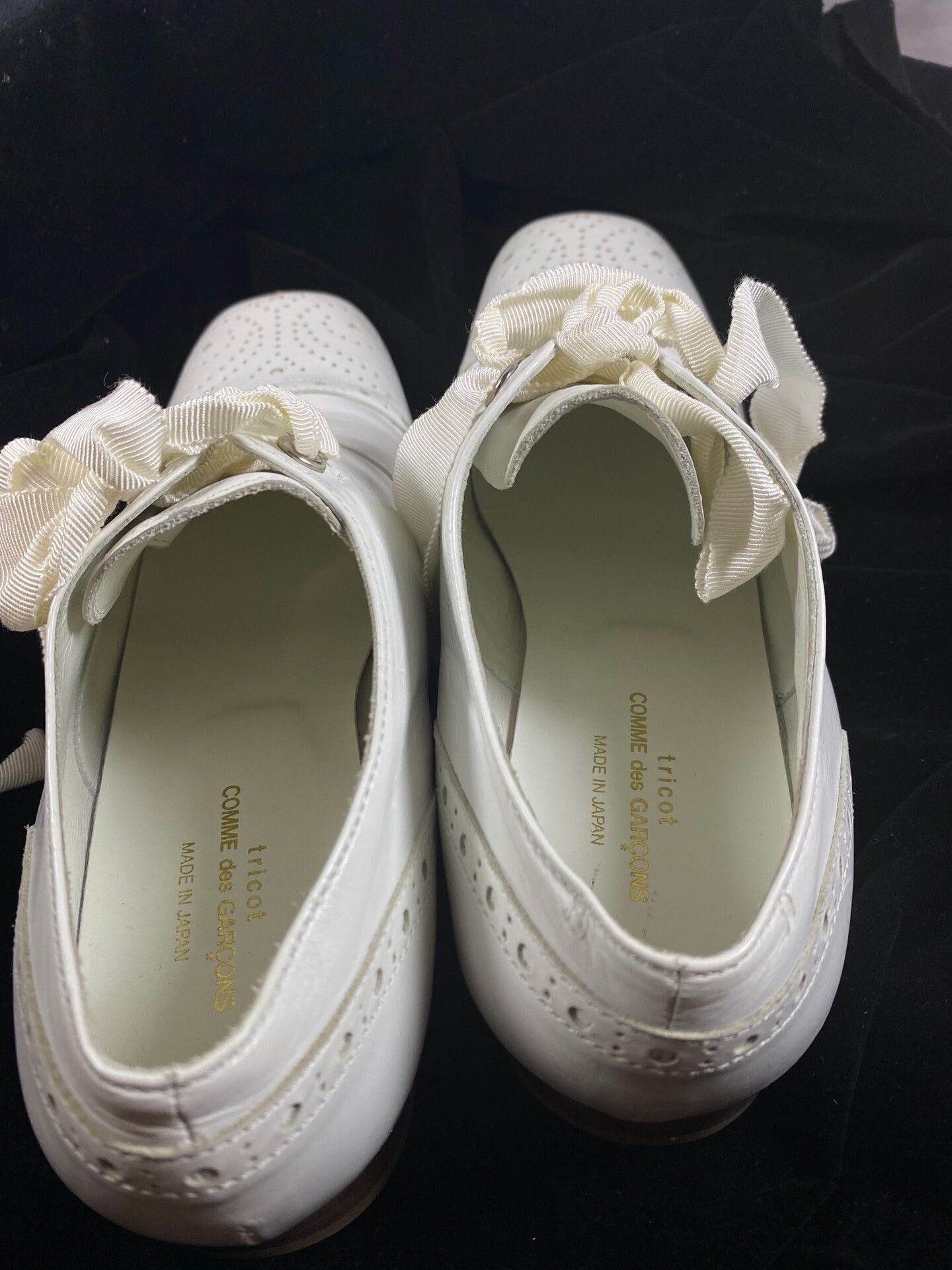 Comme des Garcons Tricot Comme des Garçons White Lace-Up Shoes Size US 6 / IT 36 - 7 Thumbnail