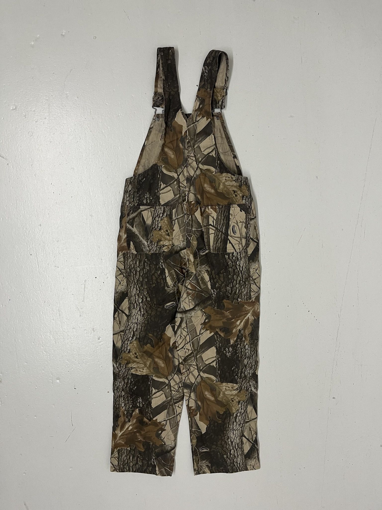 Carhartt × Vintage Vintage 90s Liberty Realtree Hardwood Camo Overalls Size 29 (tragged Kids 10) Size US 29 - 5 Thumbnail