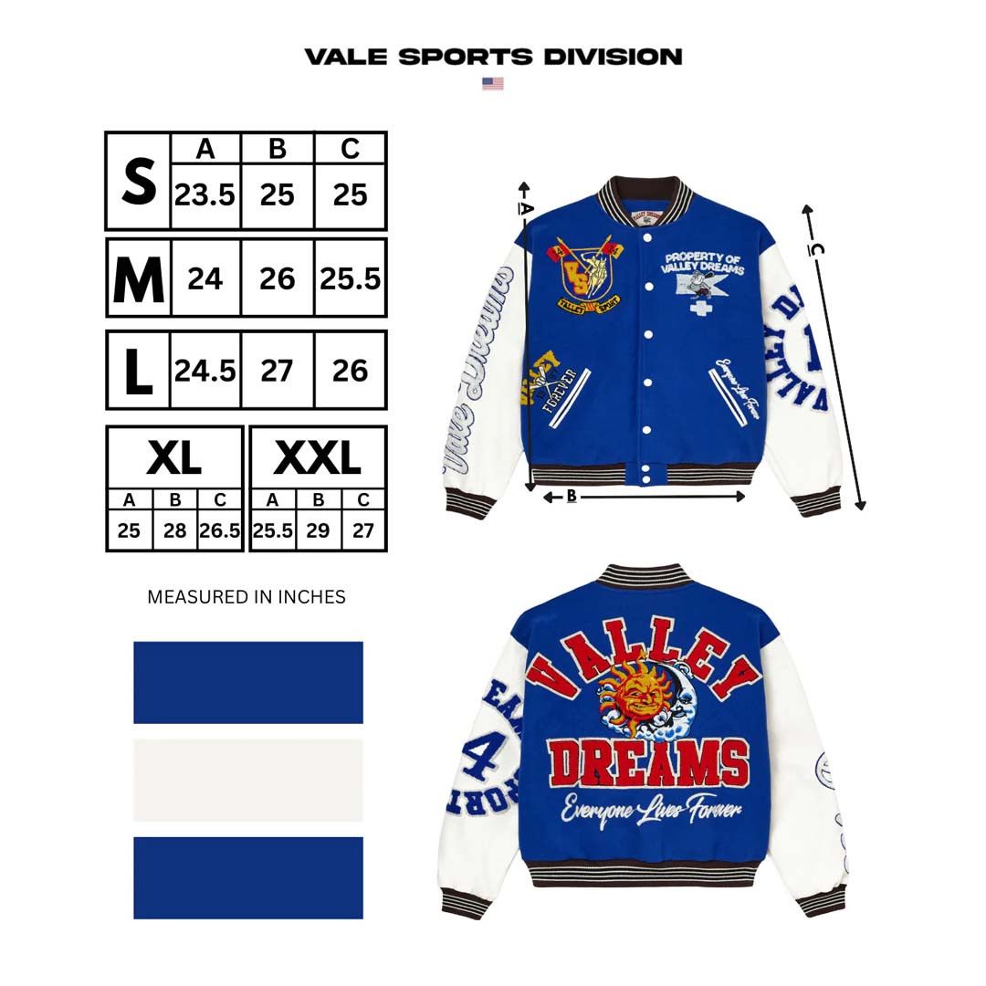 Vale Forever Alumni Varsity Jacket Blue Size US S / EU 44-46 / 1 - 3 Thumbnail
